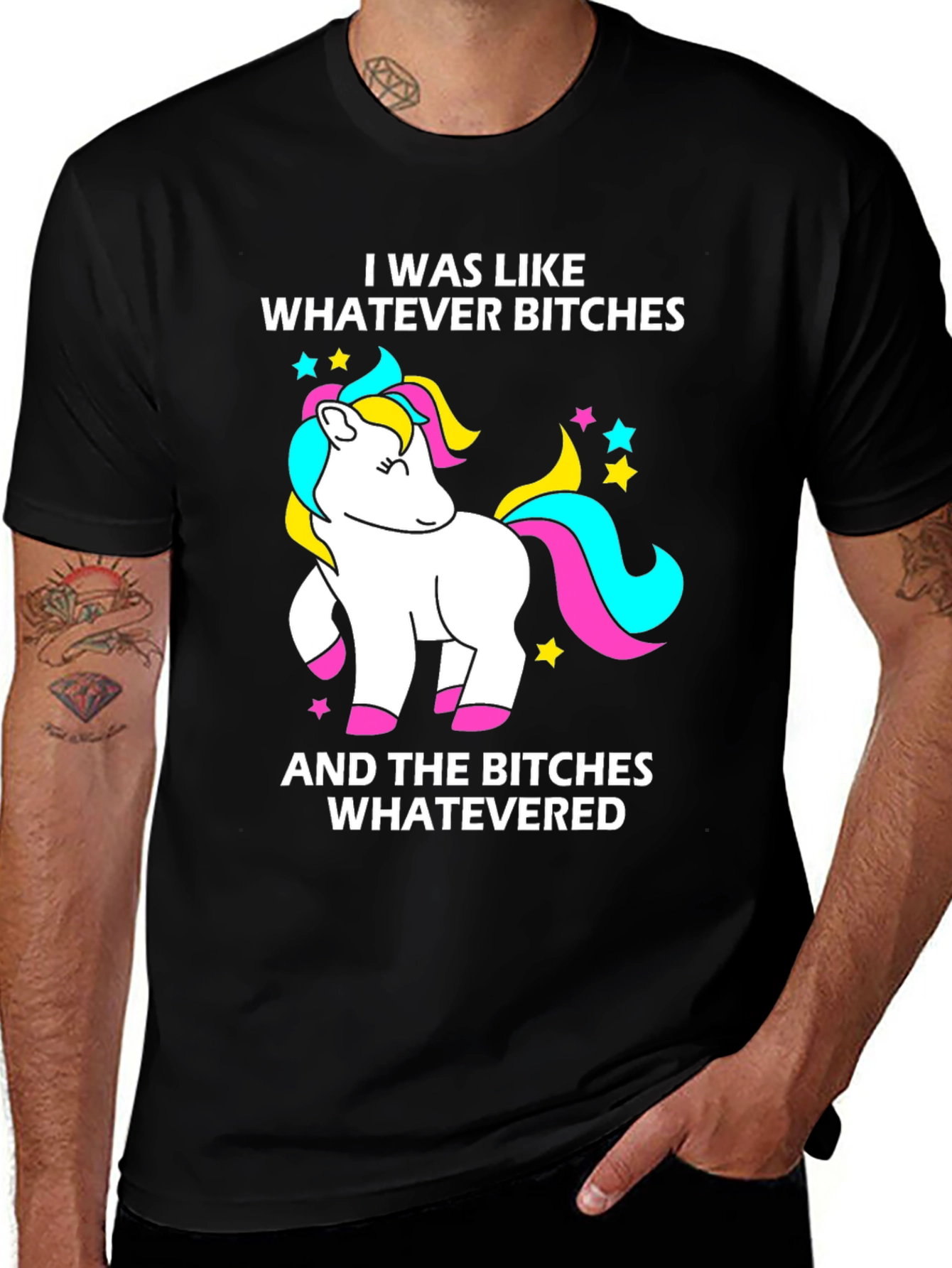 Variant 27 of Unicorn Graphic Tee - I Was Like Whatever