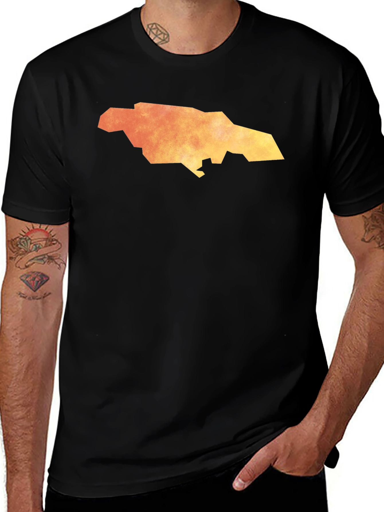 Jamaica Map Graphic Tee - Island Pride