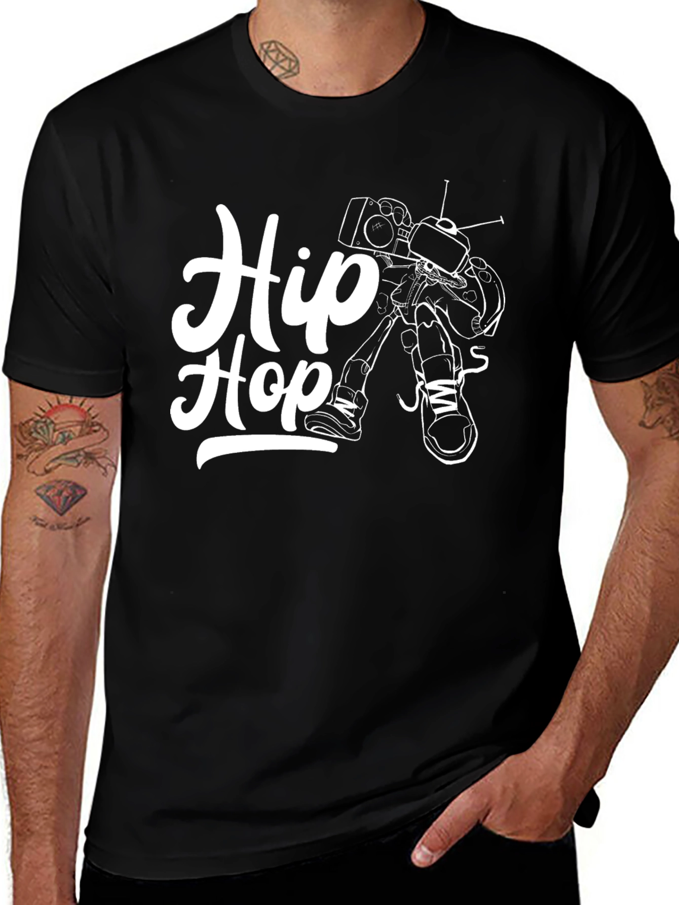 Hip Hop Graphic T-Shirt - Cool Streetwear Tee
