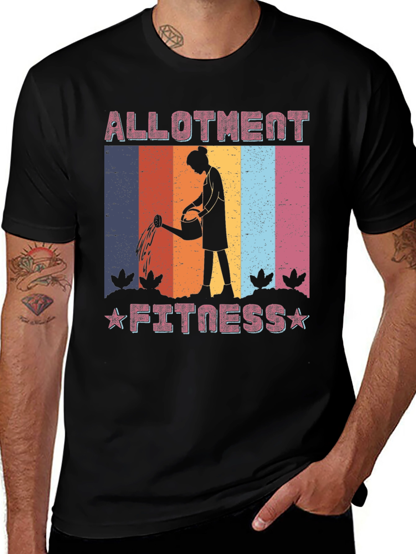 Variant 21 of Allotment Fitness Graphic T-Shirt