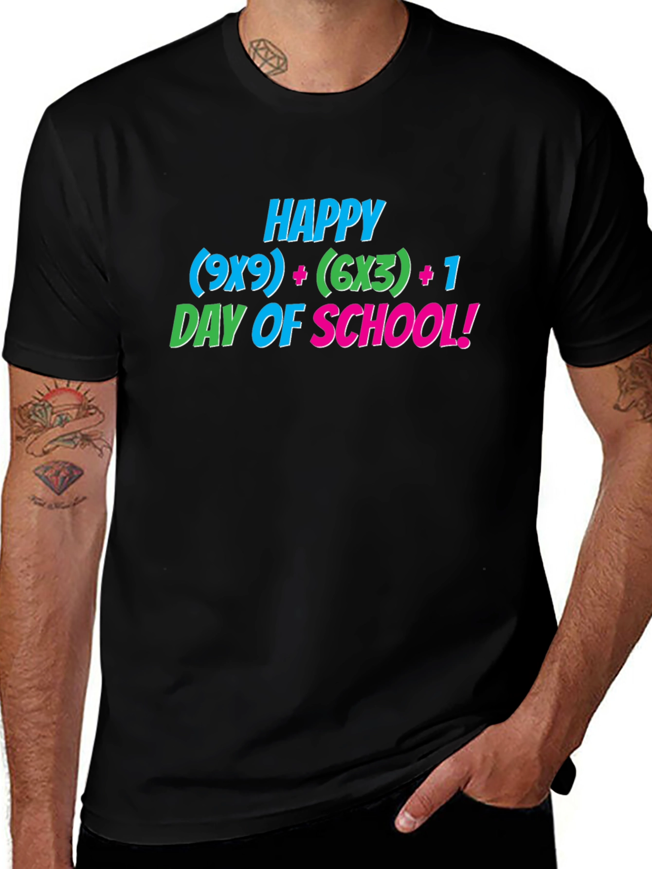 Variant 13 of 100th Day of School Math Equation T-Shirt