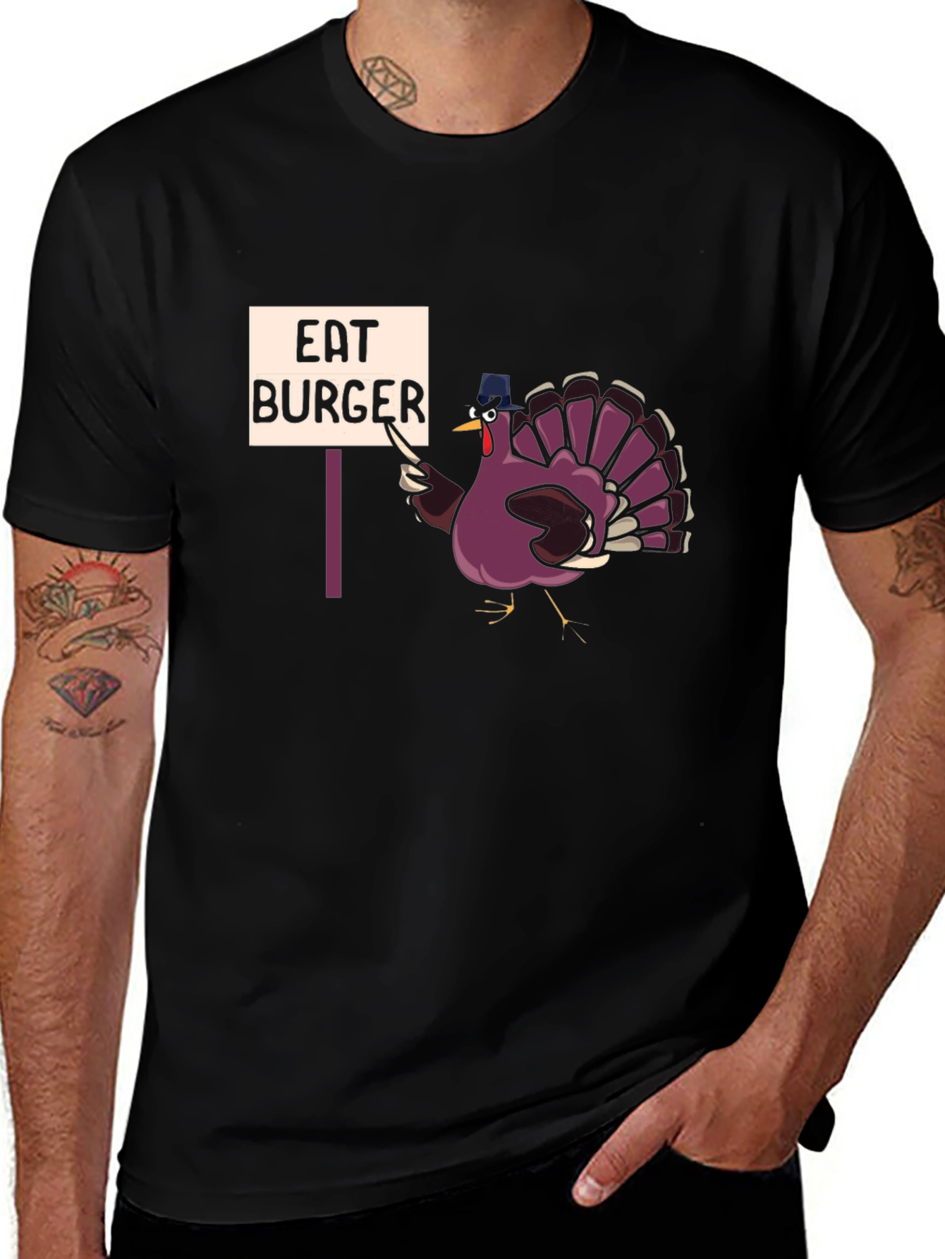 Variant 29 of Eat Burger Turkey T-Shirt