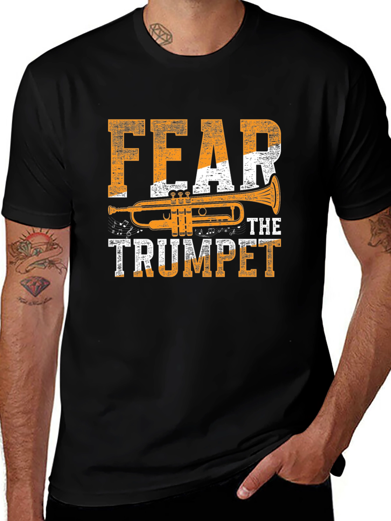 Variant 30 of Fear The Trumpet Graphic T-Shirt - Musician Tee