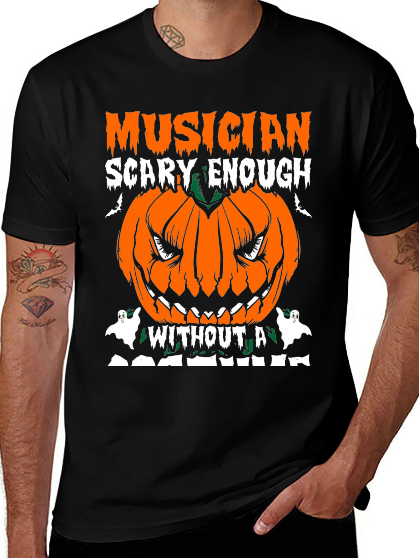 Variant 29 of Musician Halloween Pumpkin T-Shirt