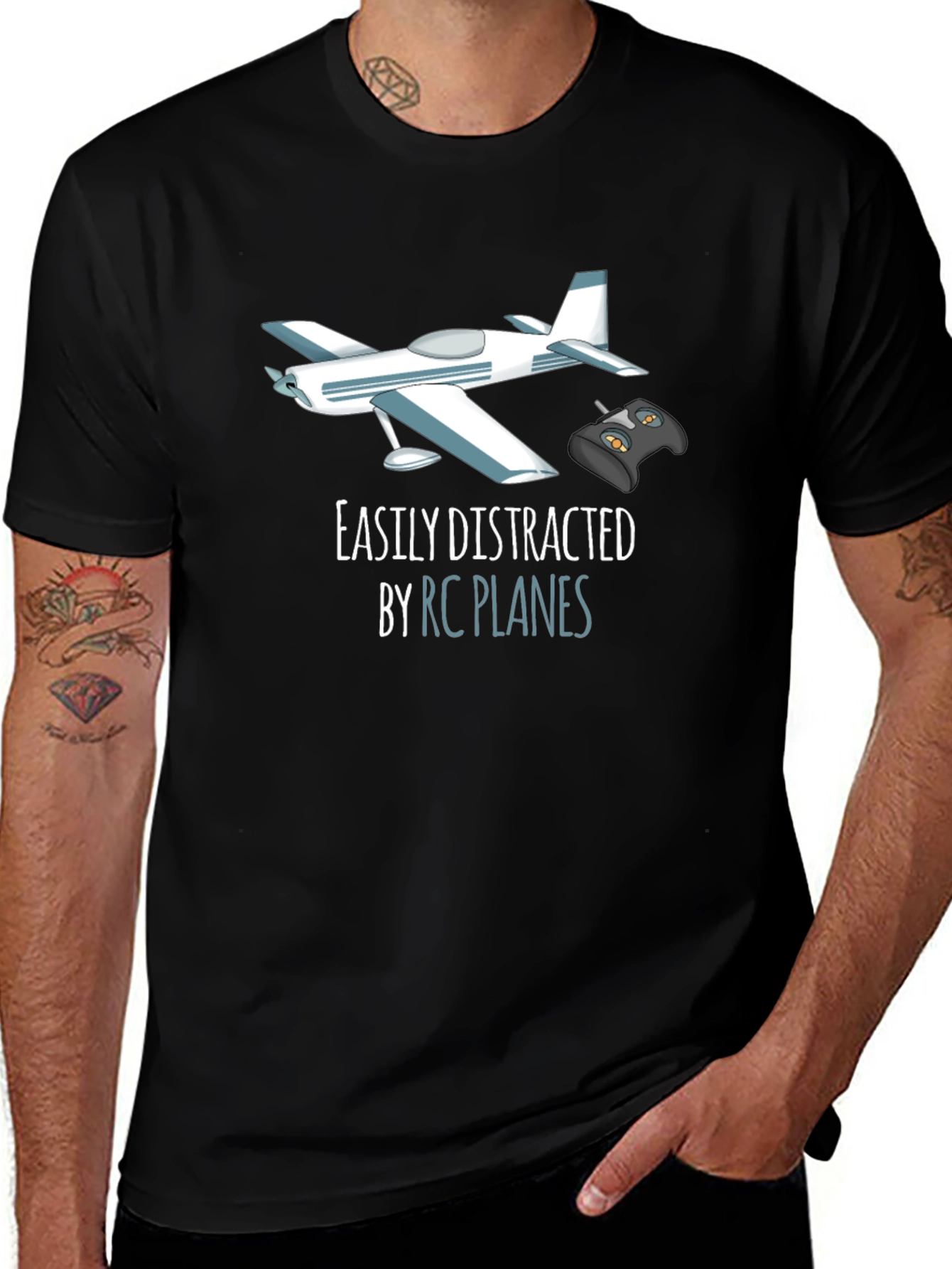 RC Plane T-Shirt - Easily Distracted