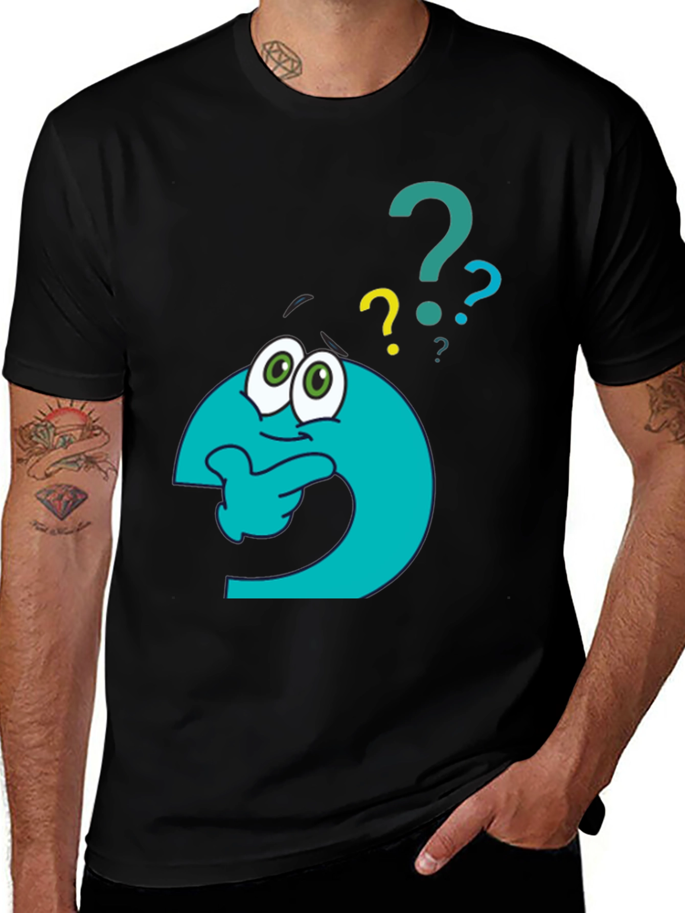Variant 30 of Thinking Question Mark Graphic T-Shirt