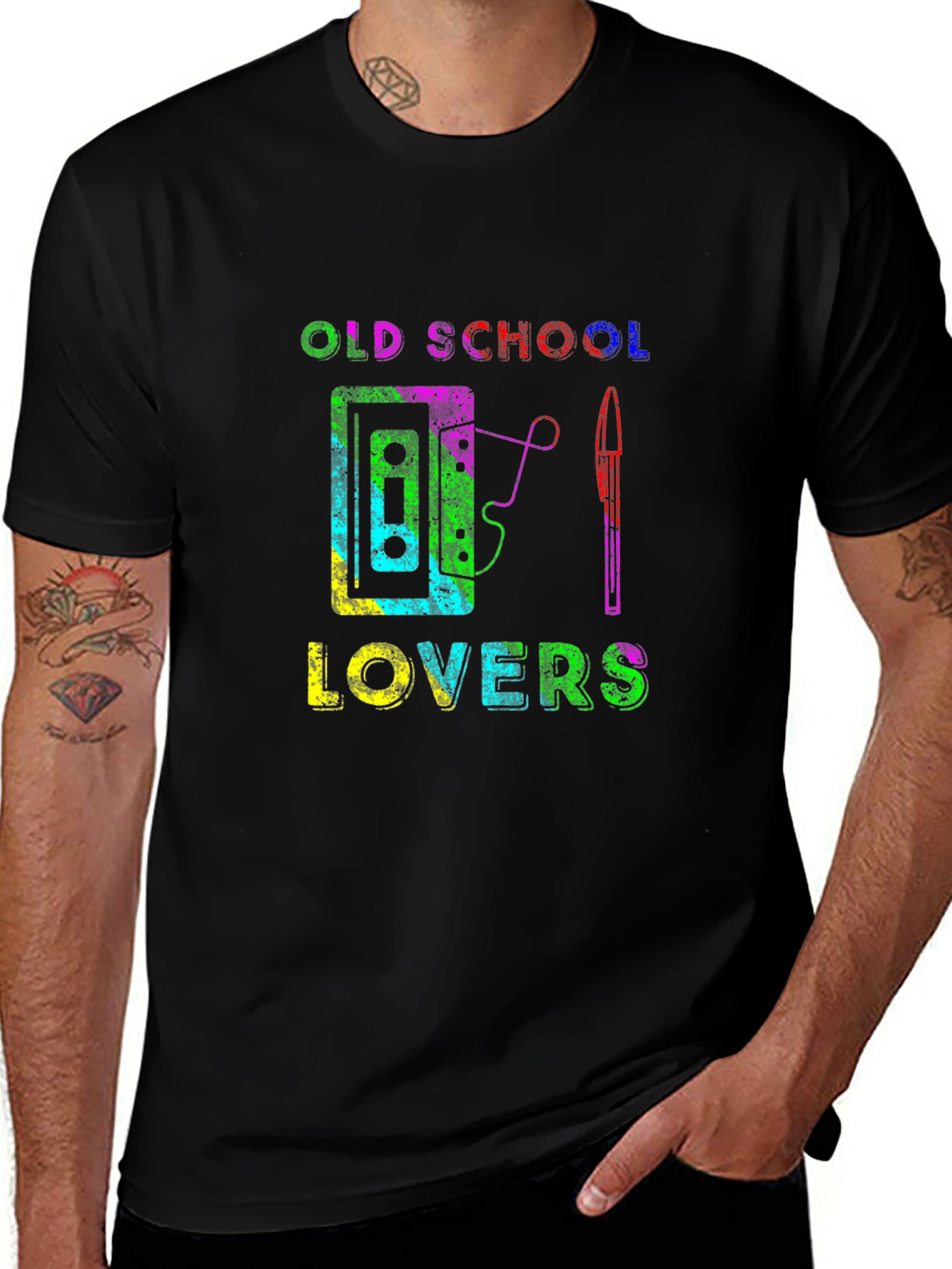 Variant 9 of Old School Lovers Graphic T-Shirt