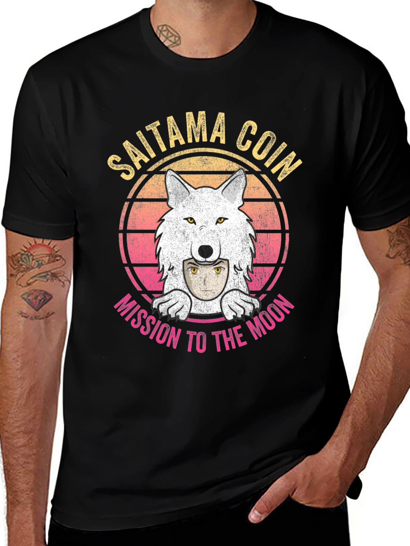 Saitama Coin Mission to the Moon T-Shirt