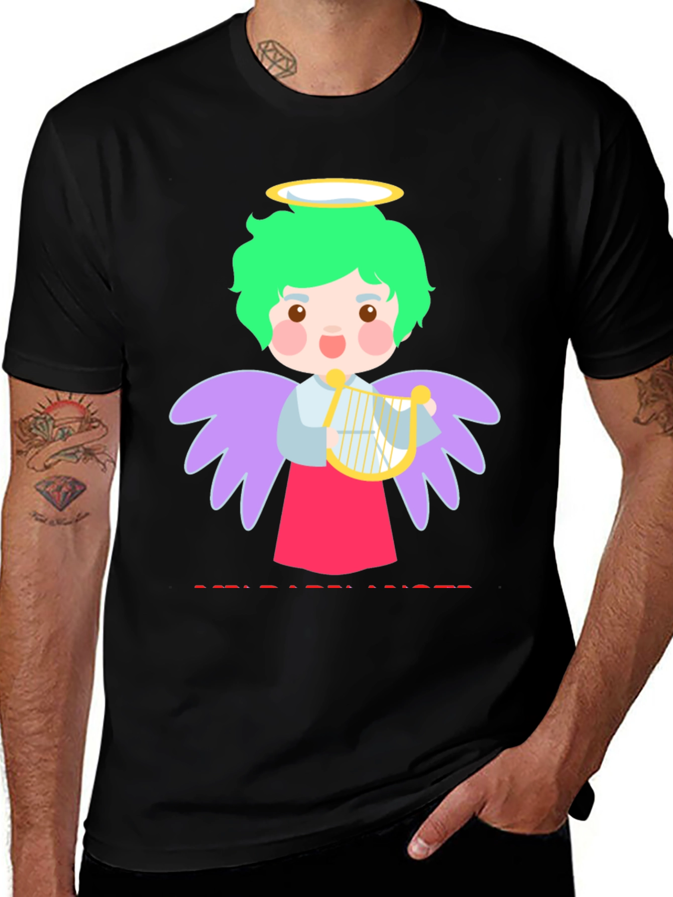 Variant 11 of Cute Cartoon Angel T-Shirt