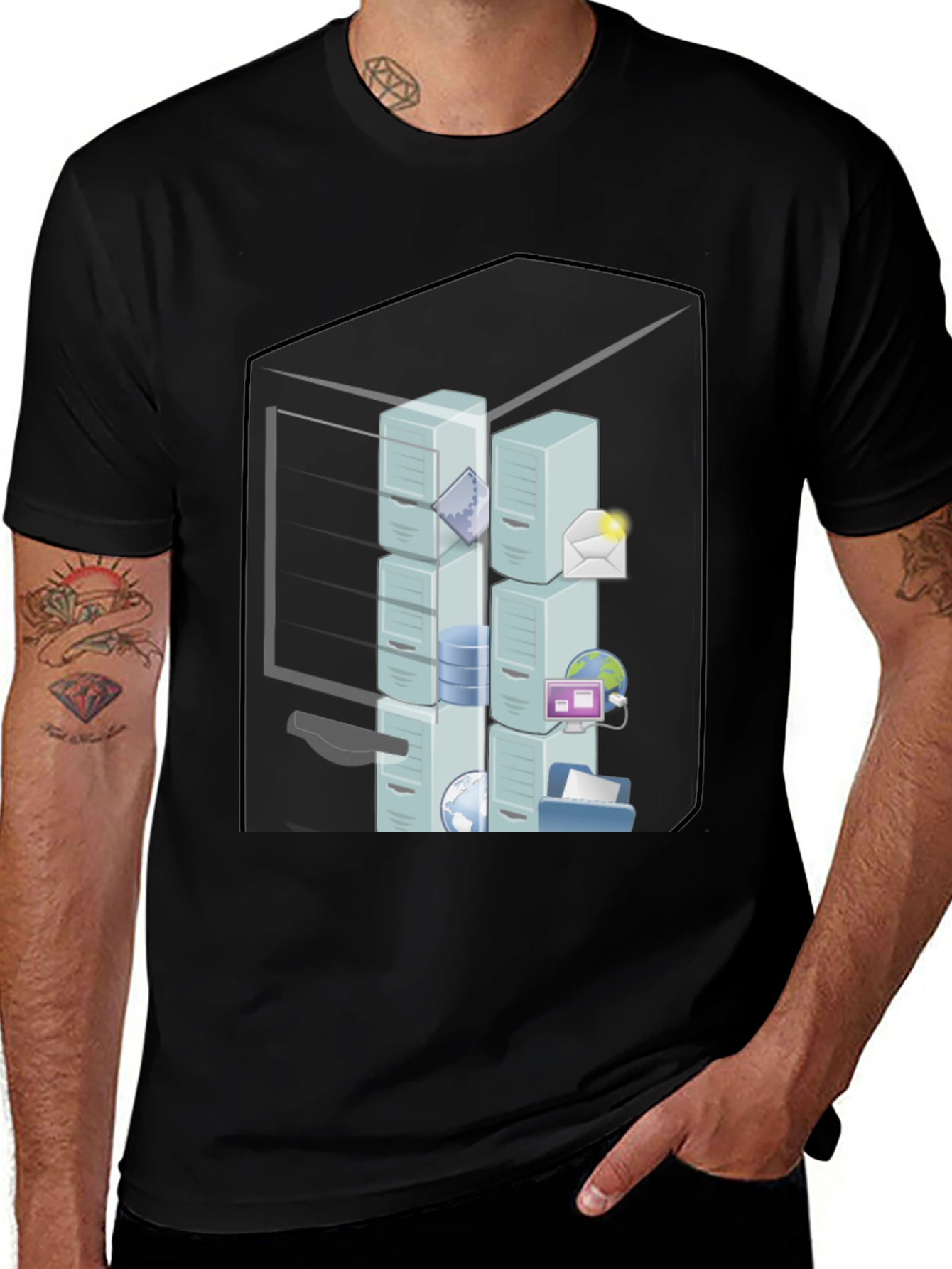 Server Rack T-Shirt - Network Admin Tee