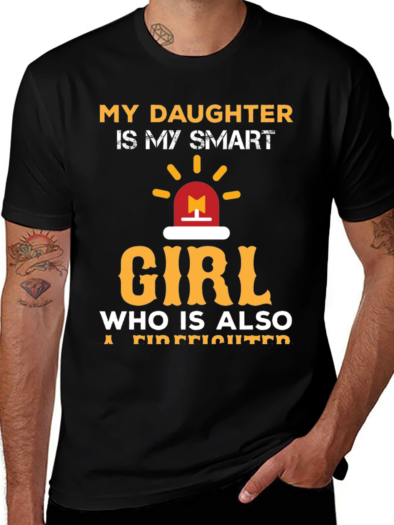 Variant 25 of My Daughter Firefighter Graphic T-Shirt