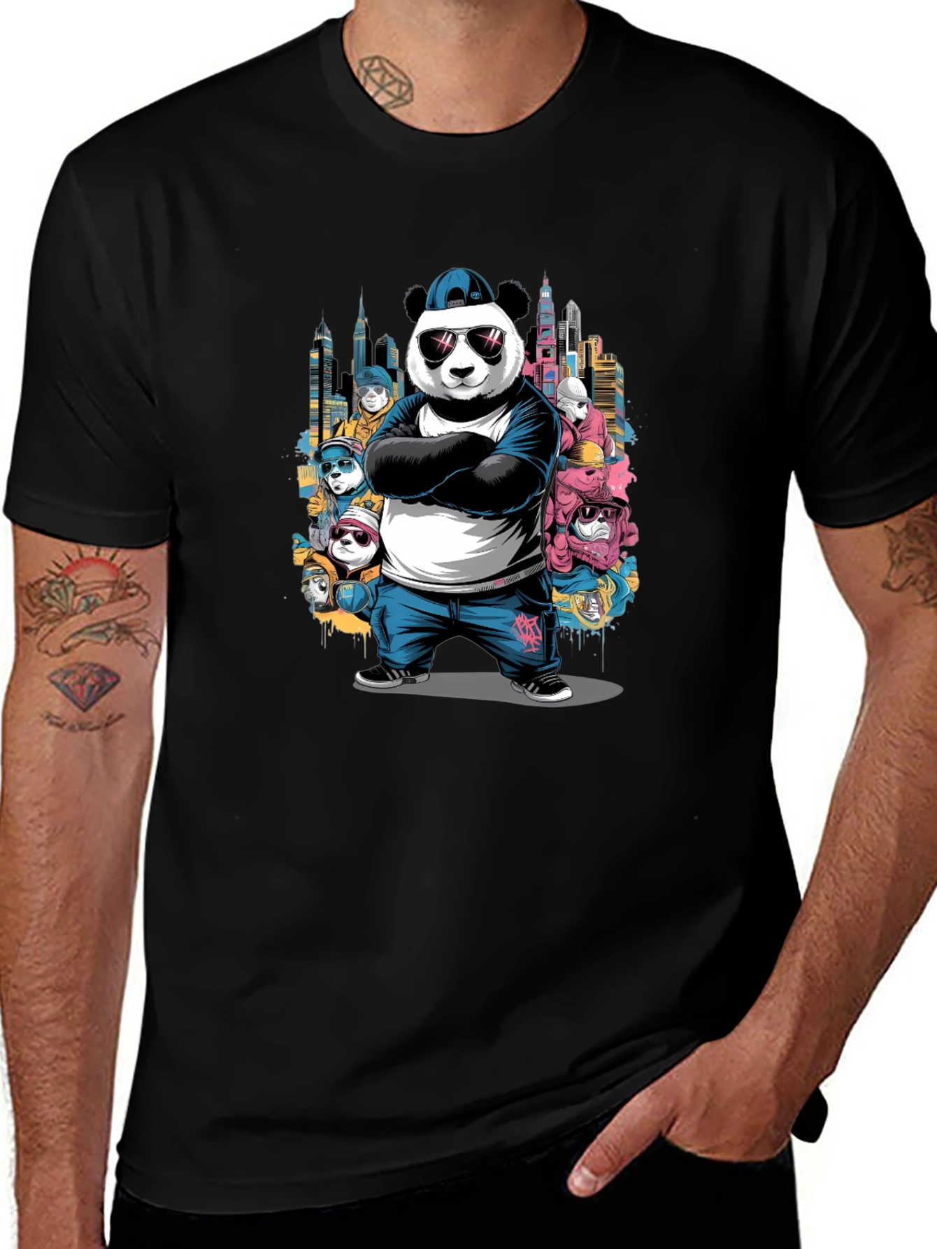 Variant 9 of Cool Panda Graphic T-Shirt