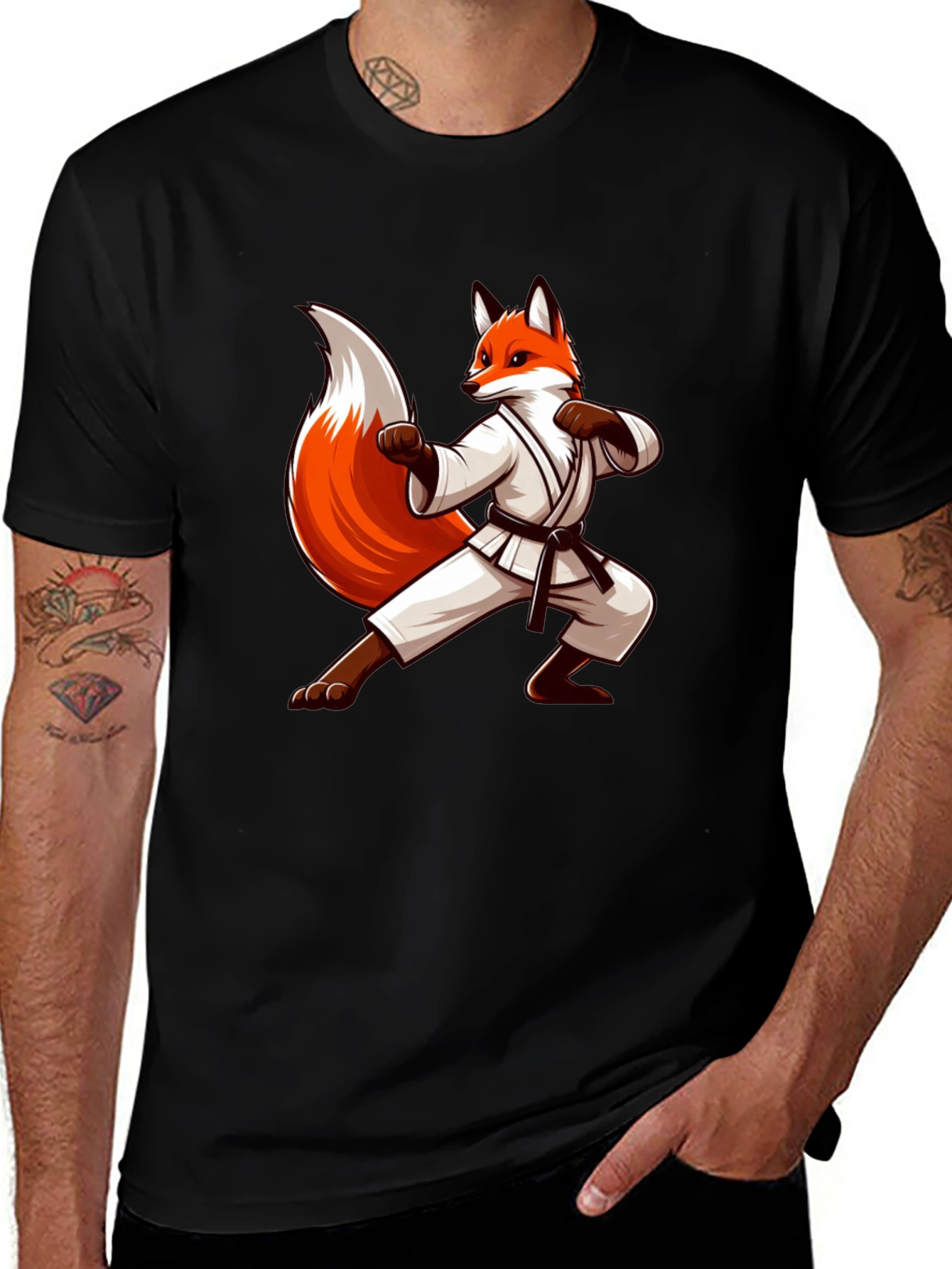 Variant 9 of Fox Karate T-Shirt - Funny Martial Arts Tee