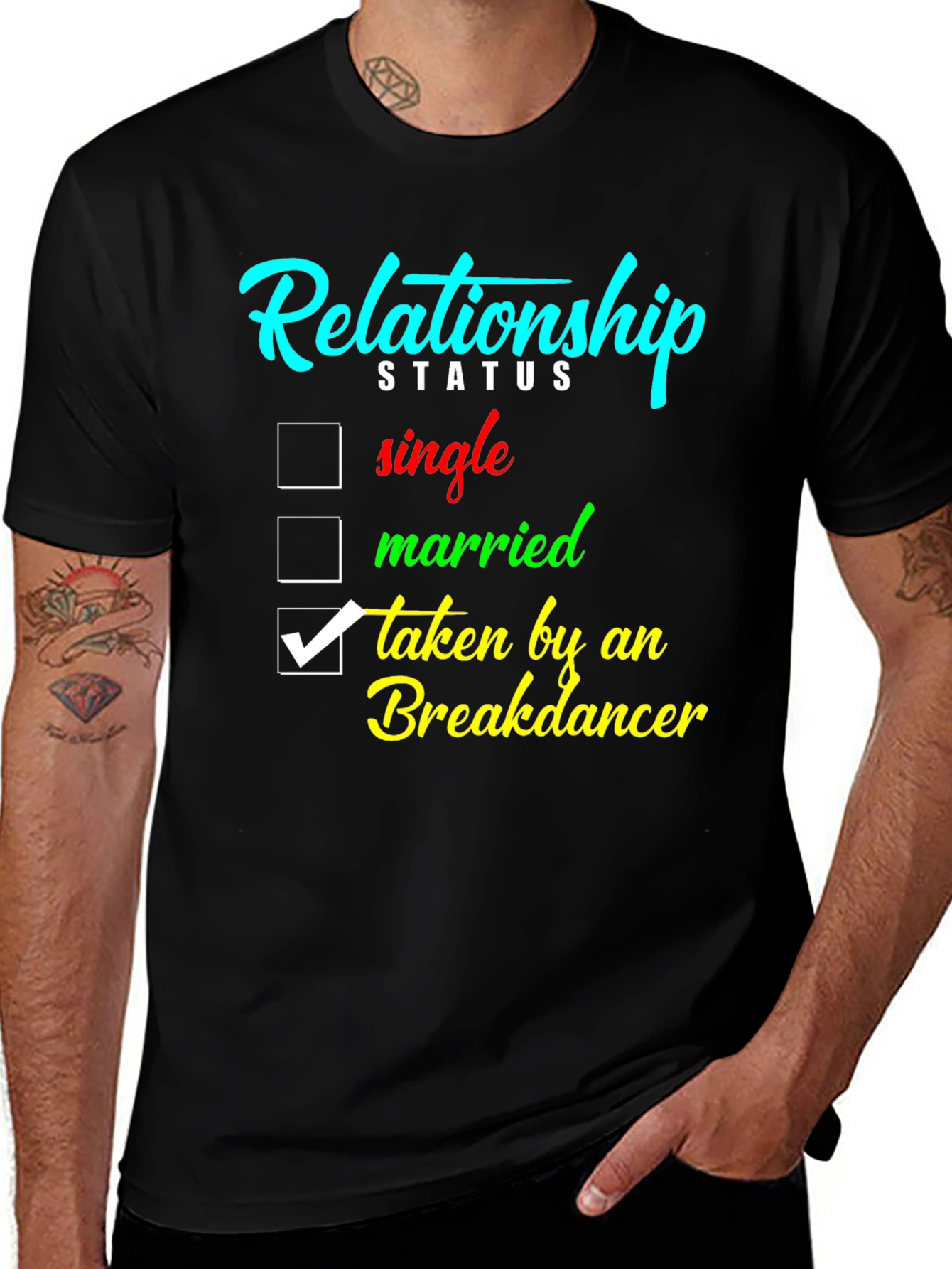 Variant 9 of Taken by a Breakdancer T-Shirt - Relationship Status Tee