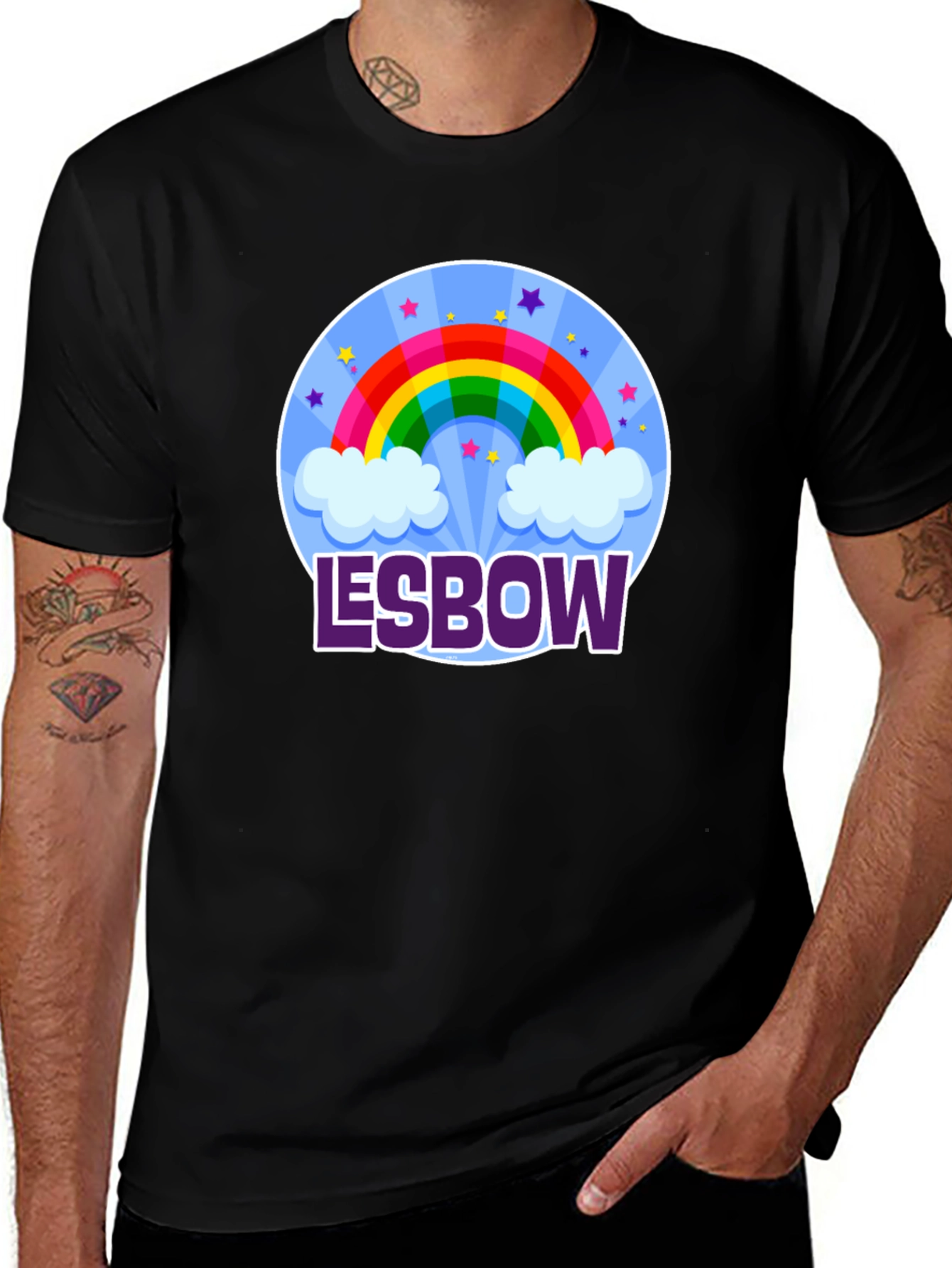 Variant 27 of Rainbow Lesbow T-Shirt - Pride LGBTQ+ Tee