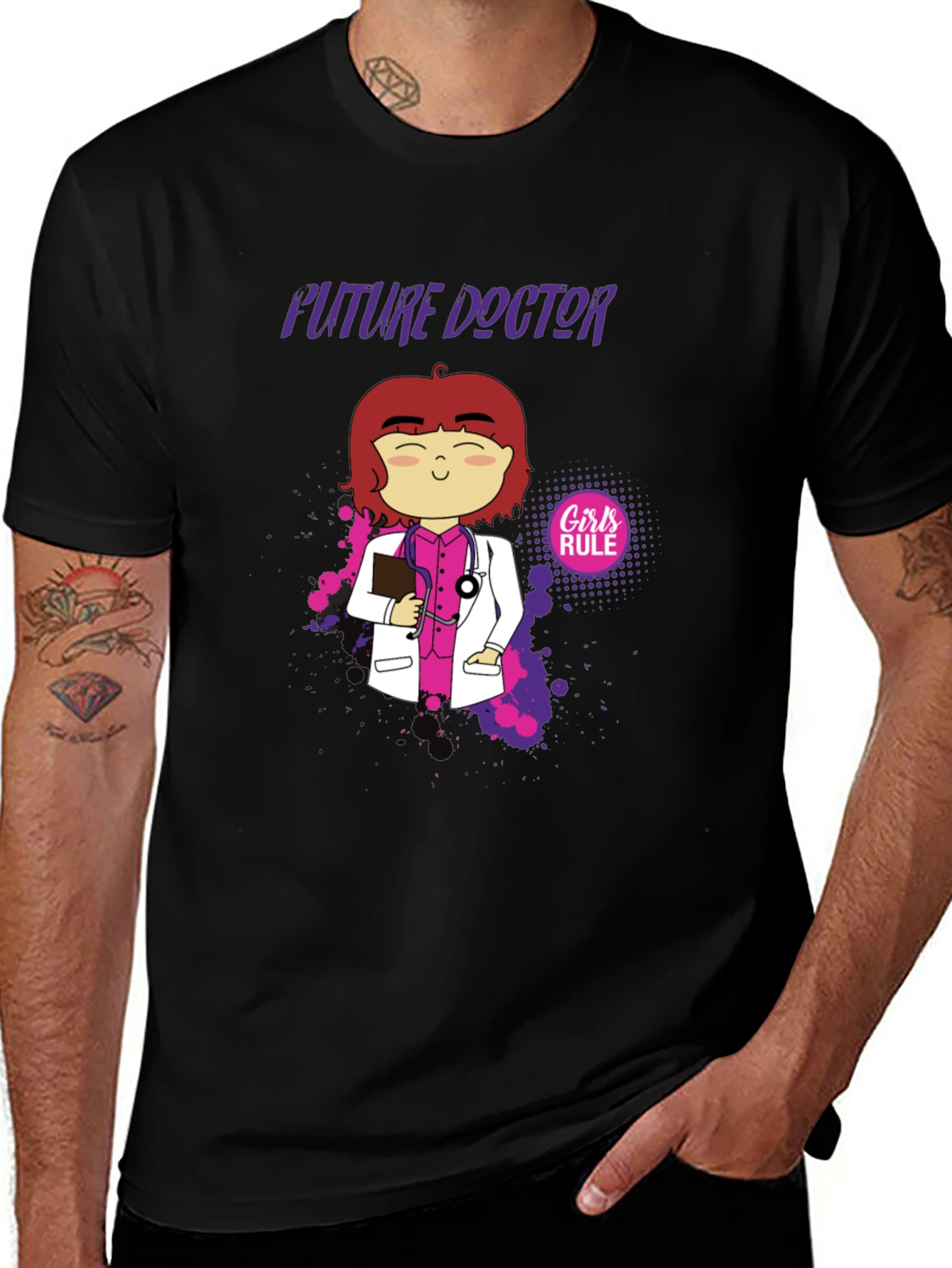 Variant 12 of Future Doctor Cartoon Graphic T-Shirt