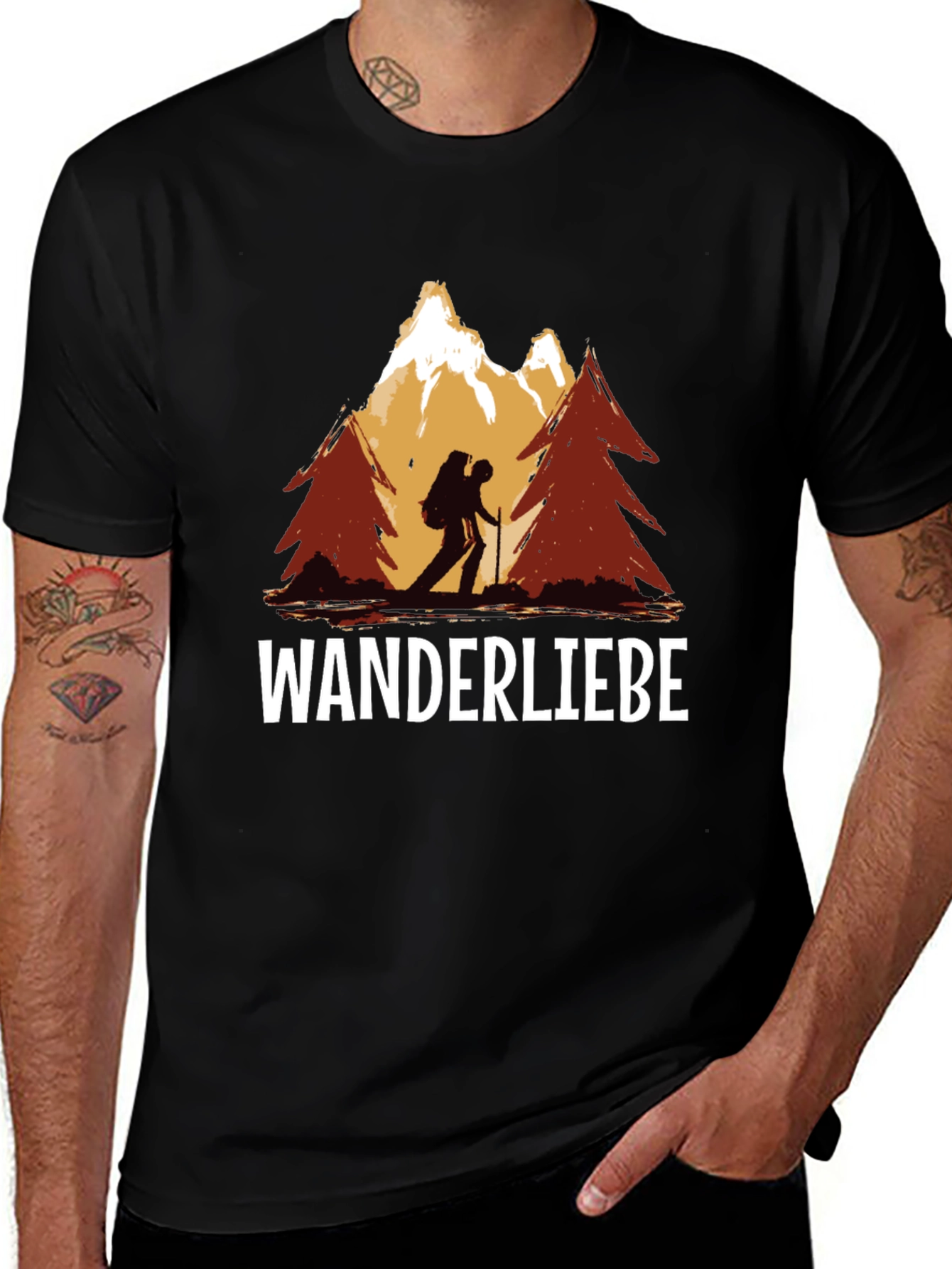 Variant 12 of Wanderliebe Hiking T-Shirt - Mountain Adventure
