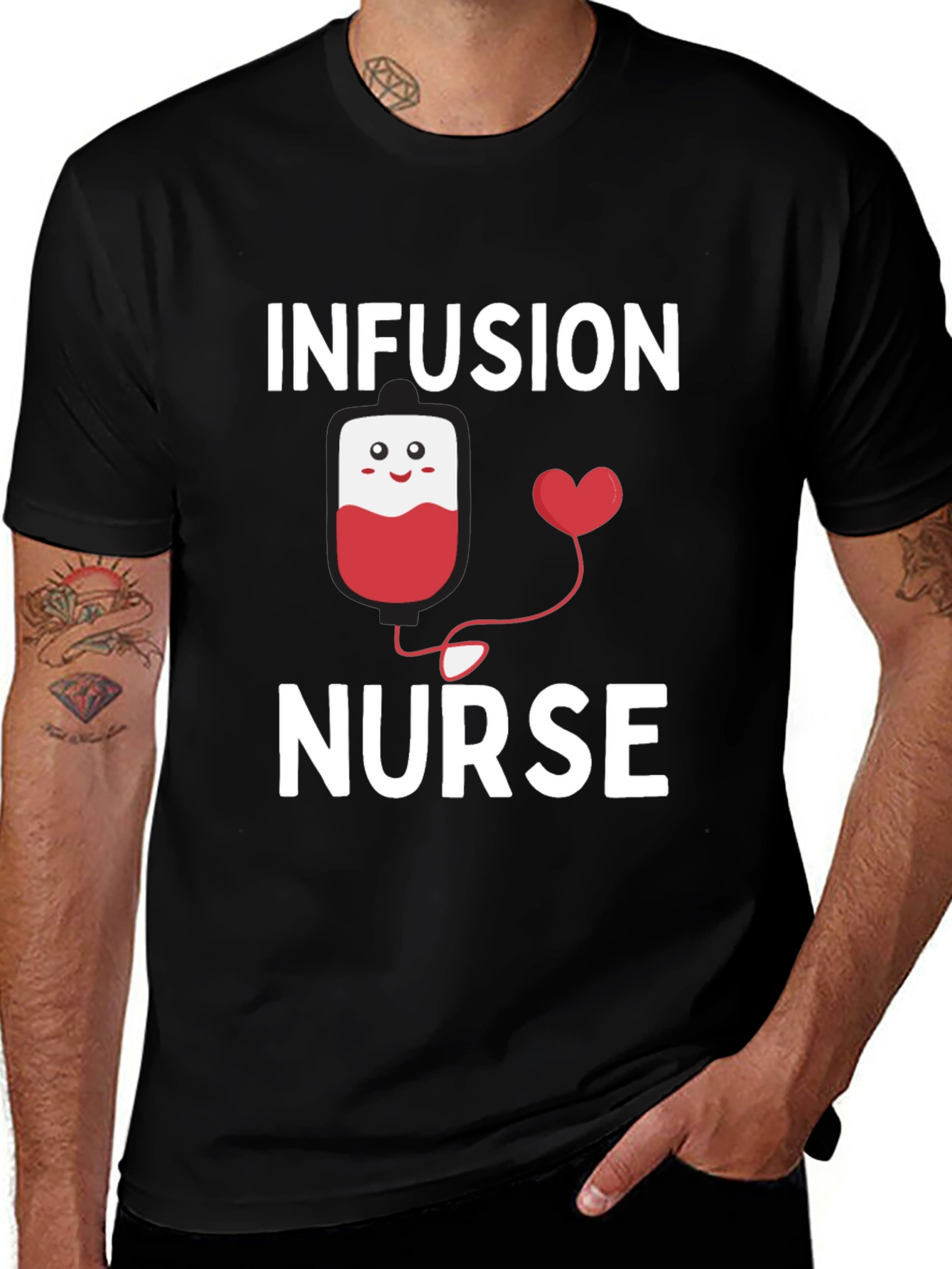 Variant 11 of Infusion Nurse T-Shirt - Novelty Graphic Tee