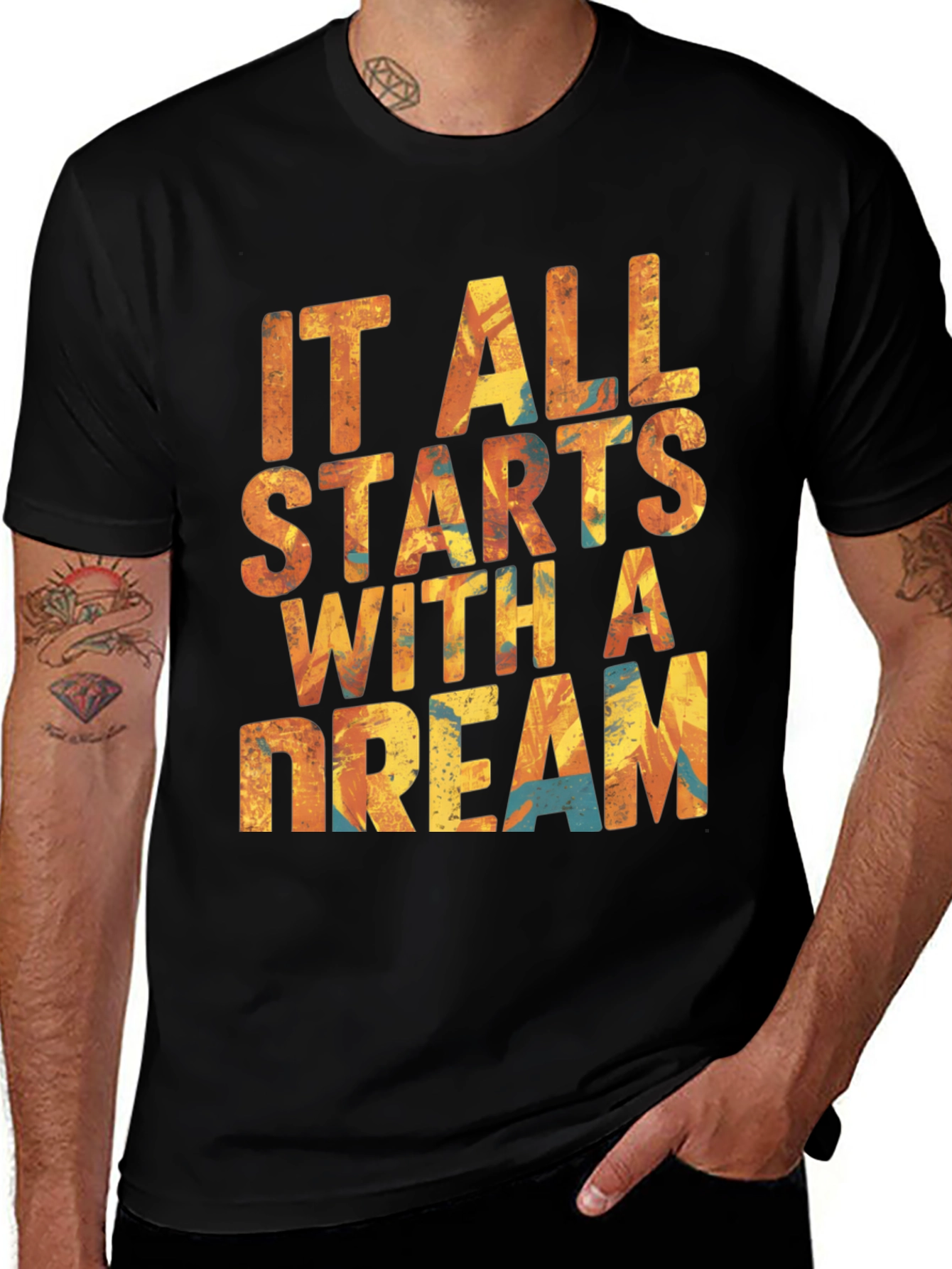 Variant 3 of Dreamer's Tee: It All Starts With A Dream