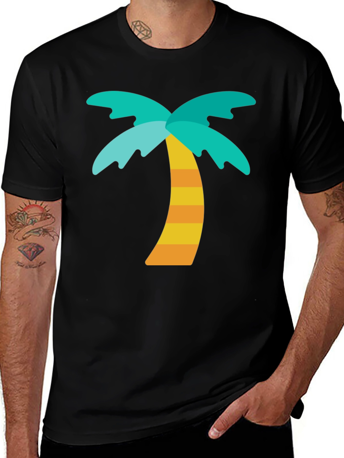 Variant 22 of Palm Tree Graphic T-Shirt - Tropical Vibe