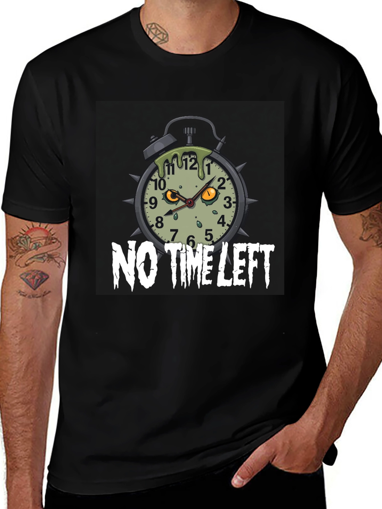 Variant 25 of Zombie Alarm Clock T-Shirt - No Time Left