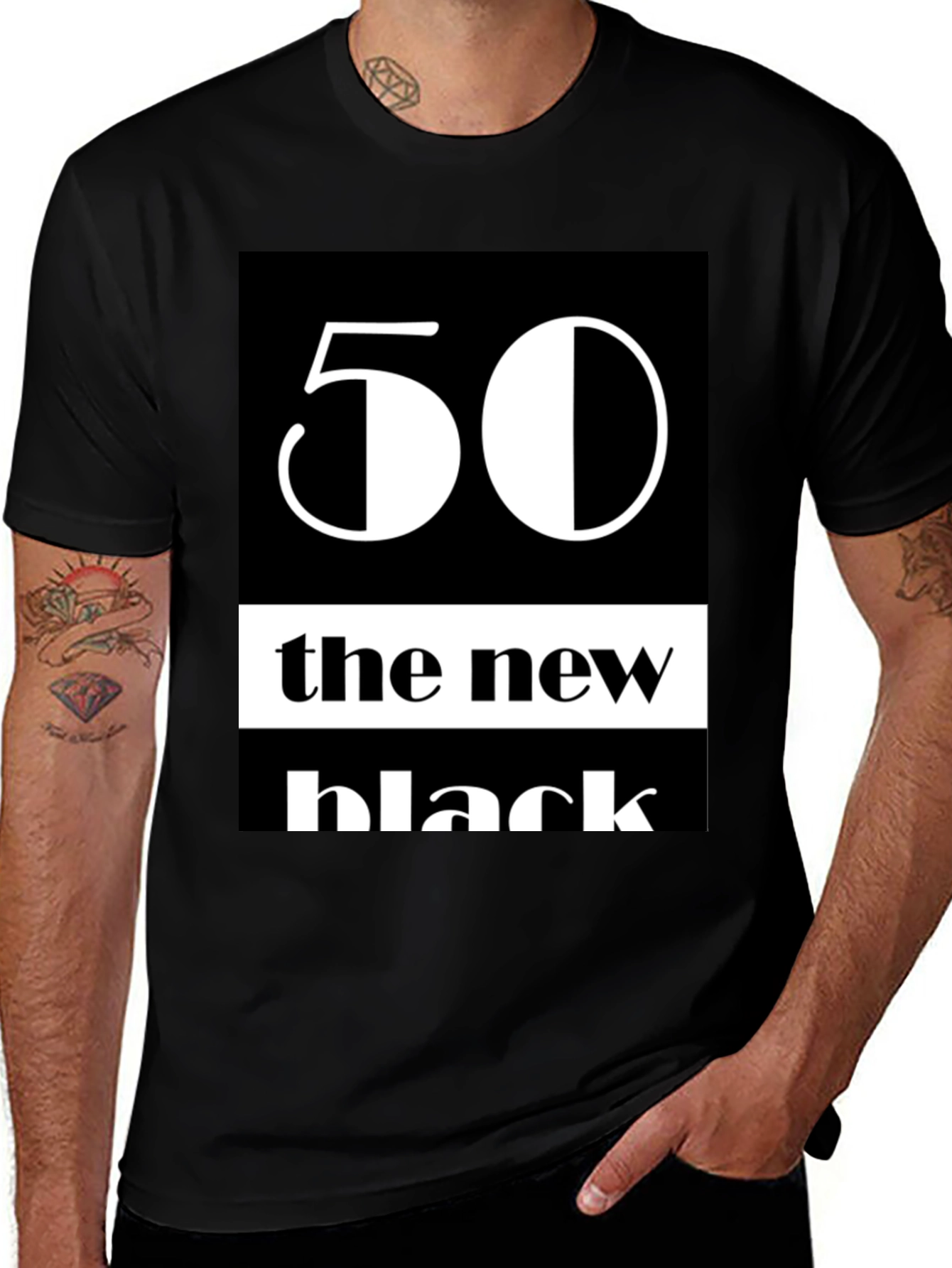 Variant 26 of 50 The New Black Graphic Tee - Trendy T-Shirt