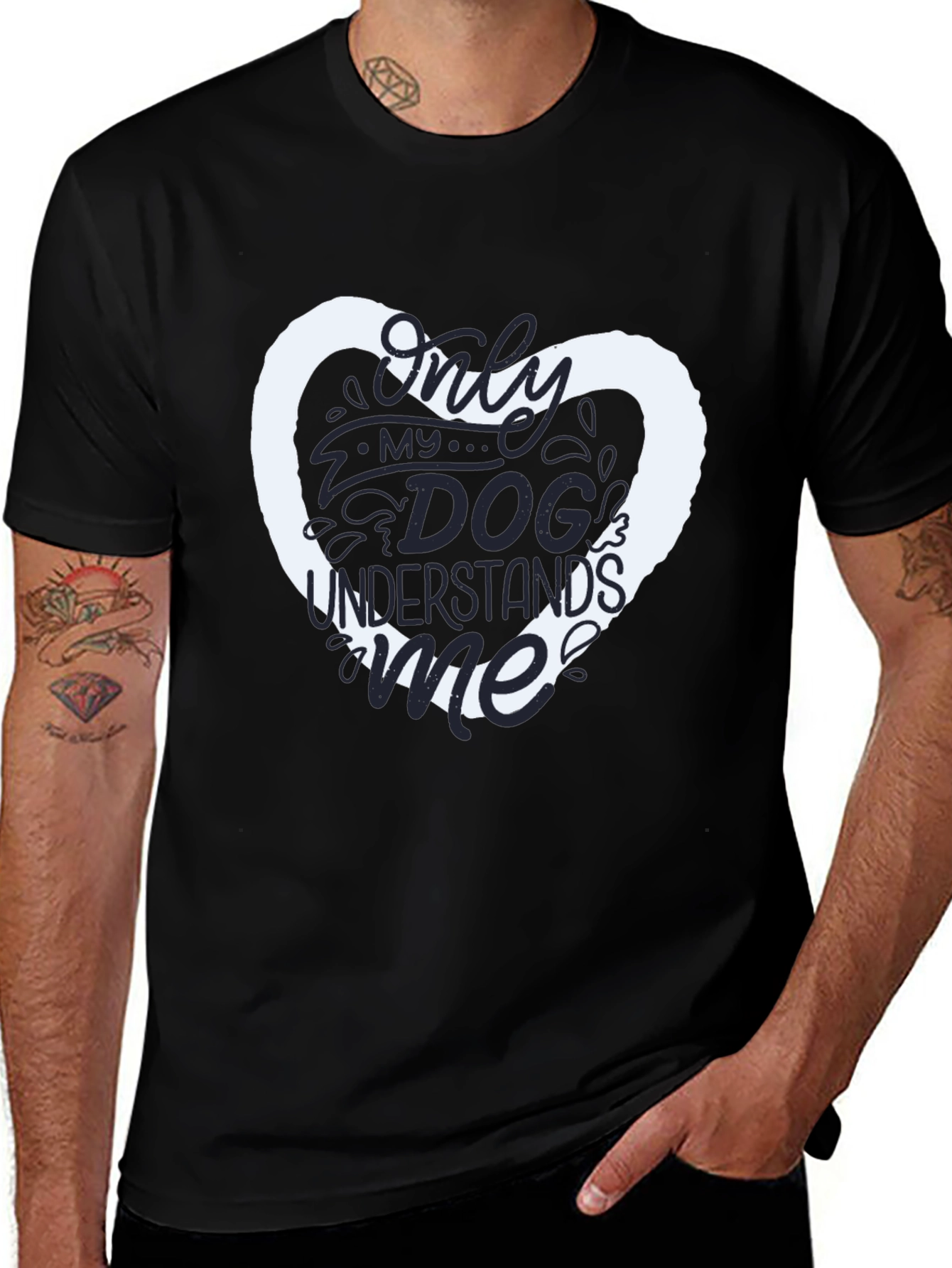 Variant 17 of Dog Lover T-Shirt - Only My Dog Understands Me