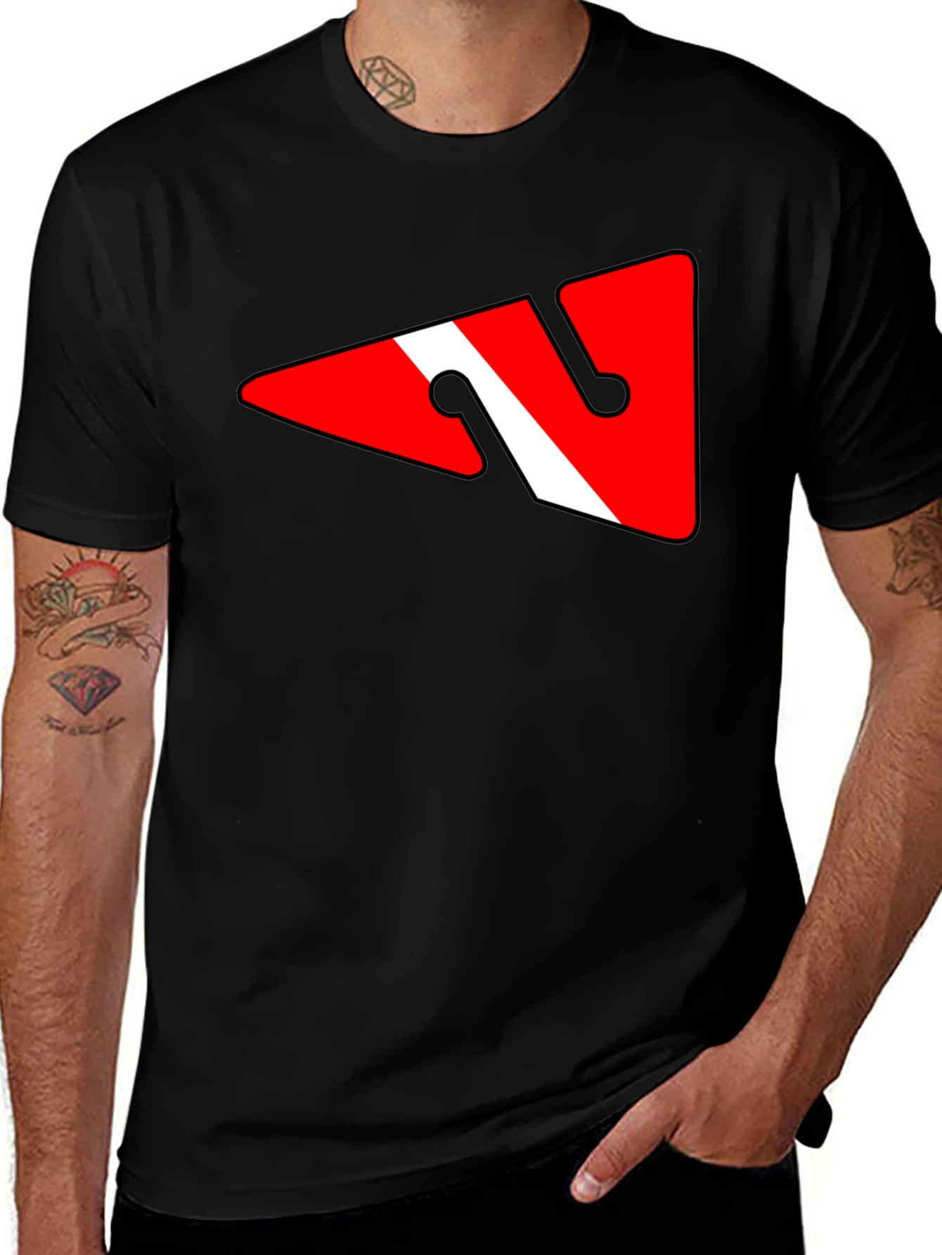Diver Down Flag T-Shirt - Scuba Diving Tee