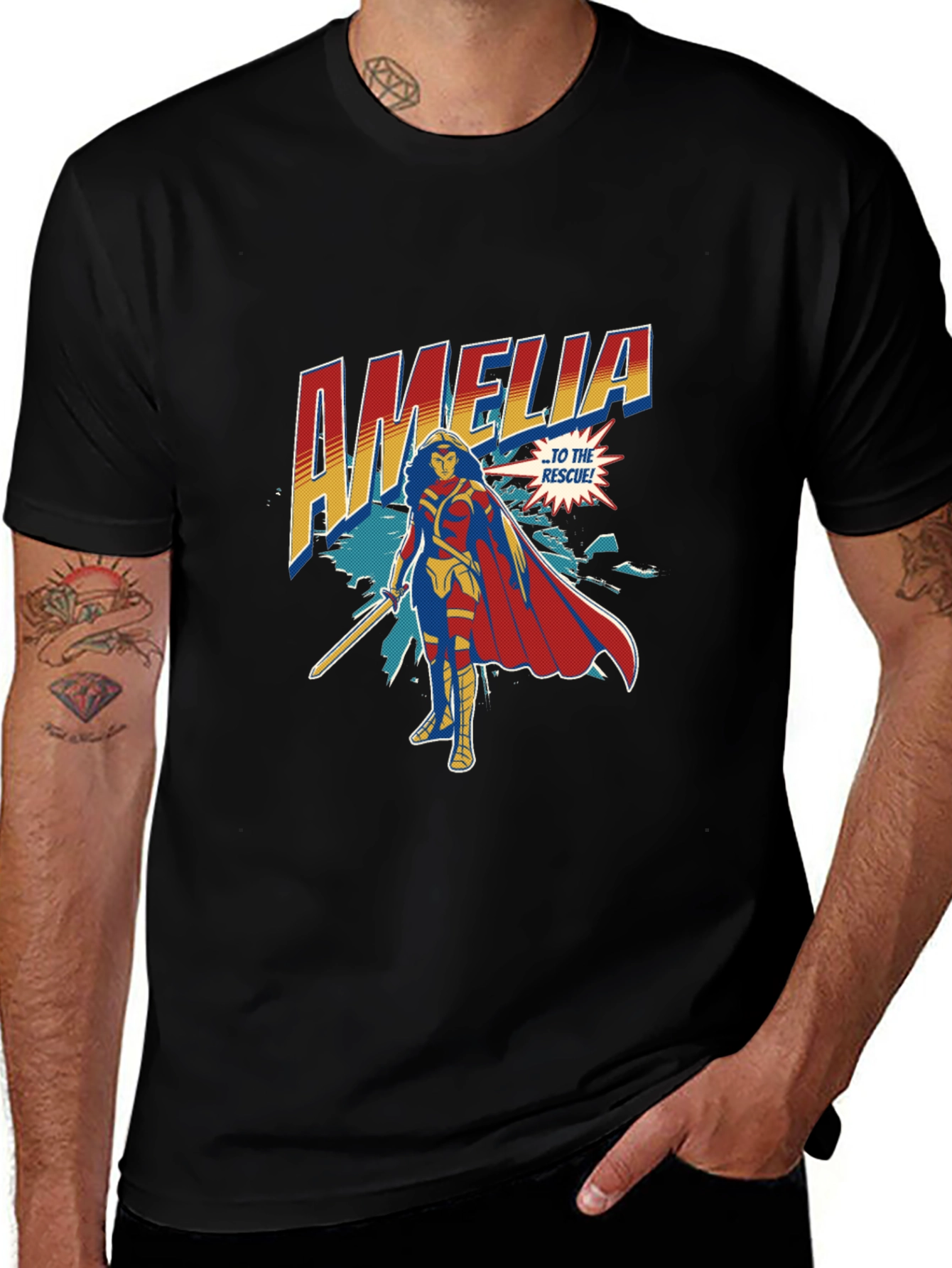 Variant 15 of Amelia To The Rescue Graphic T-Shirt