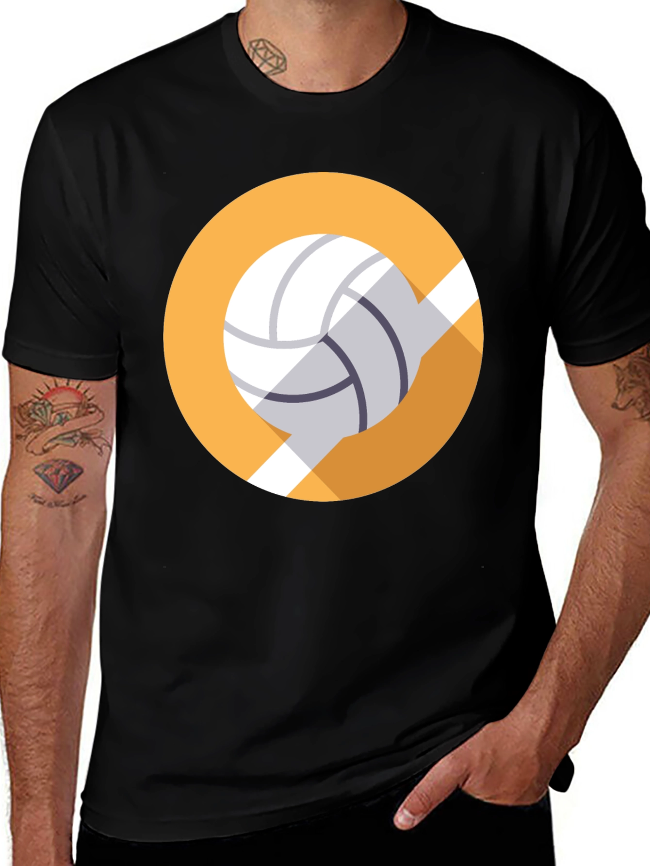 Variant 24 of Volleyball Graphic Tee - Sporty Casual Style