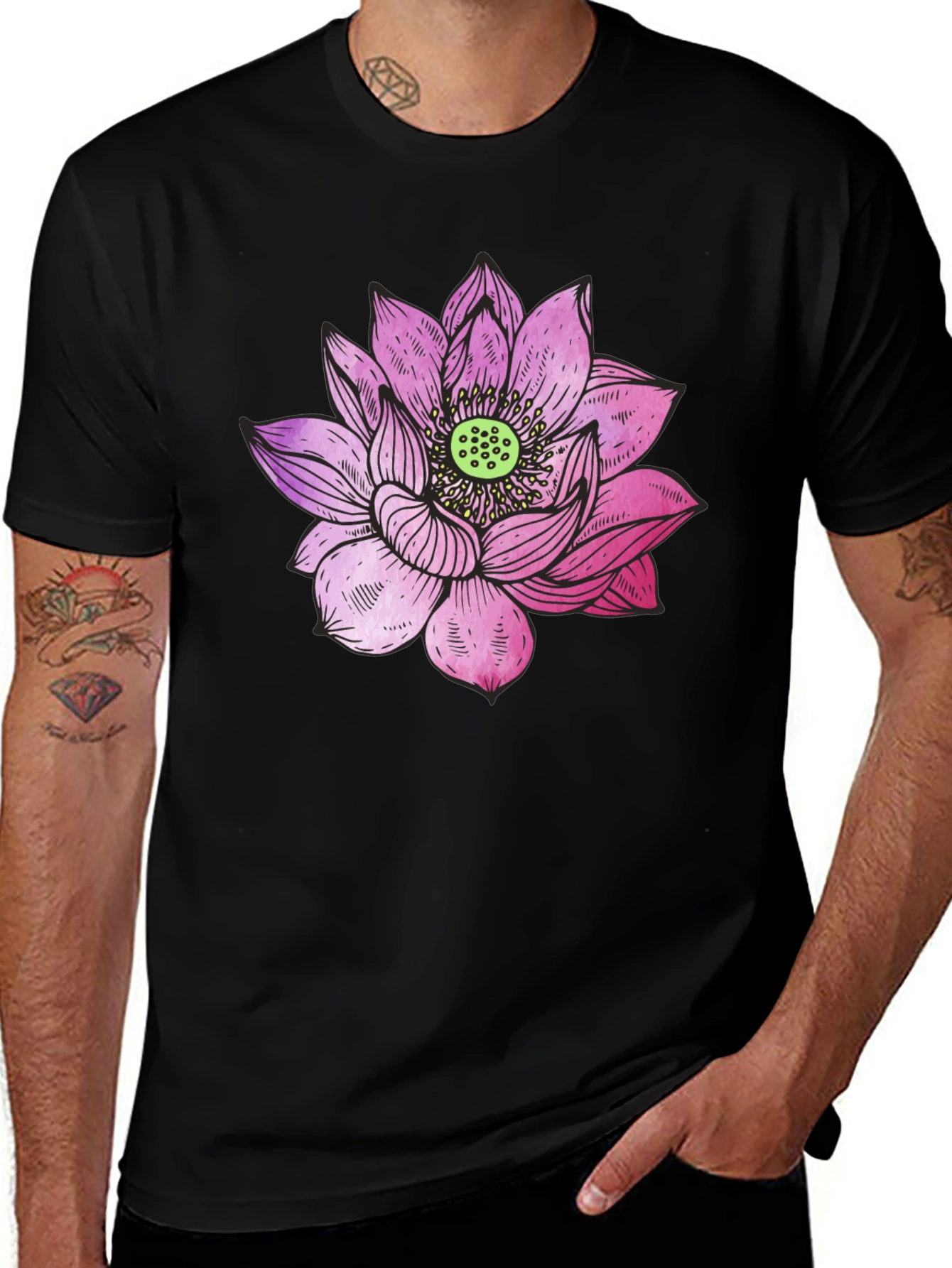 Variant 17 of Lotus Flower Graphic Tee