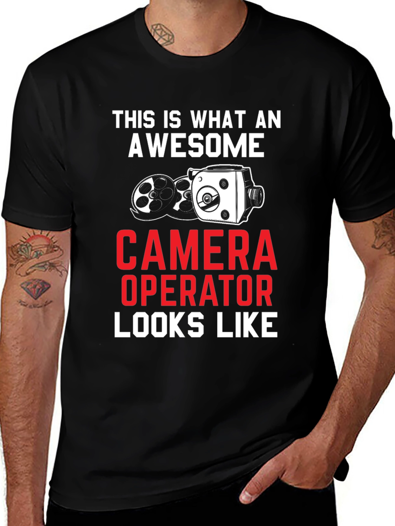 Variant 2 of Awesome Camera Operator T-Shirt