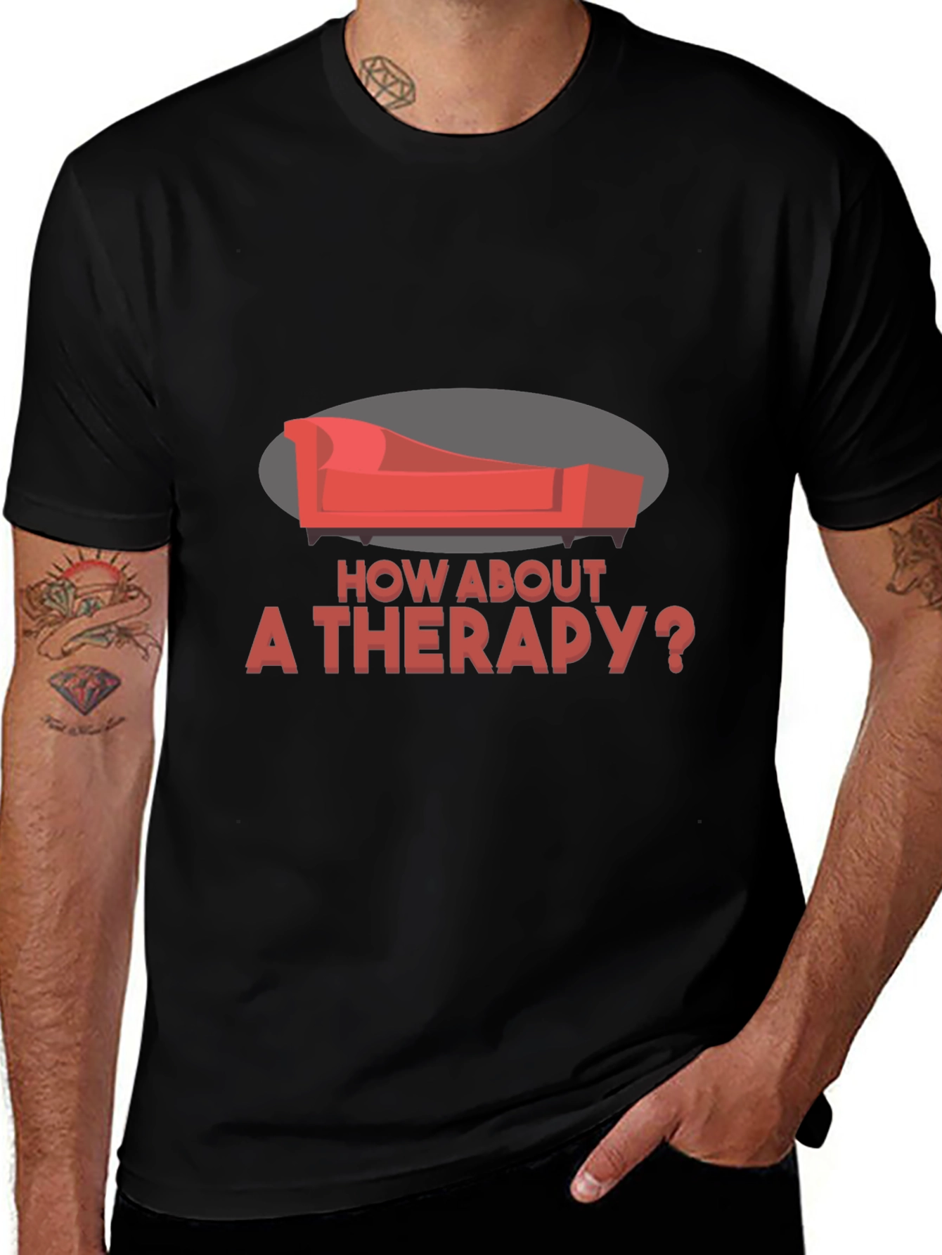 Variant 18 of Therapy Couch Graphic Tee - Unique Design