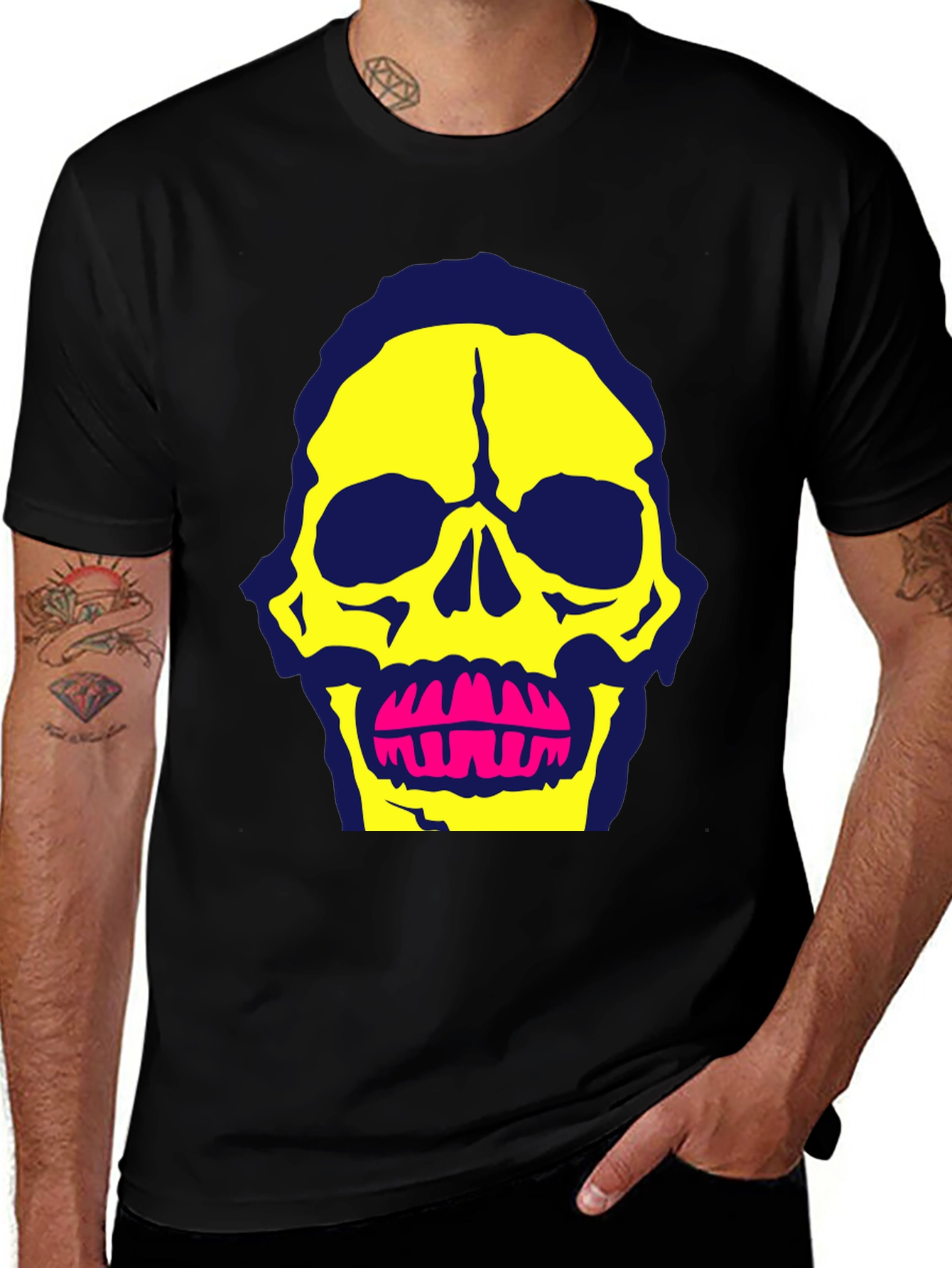 Variant 26 of Skull Graphic Tee - Bold & Bright