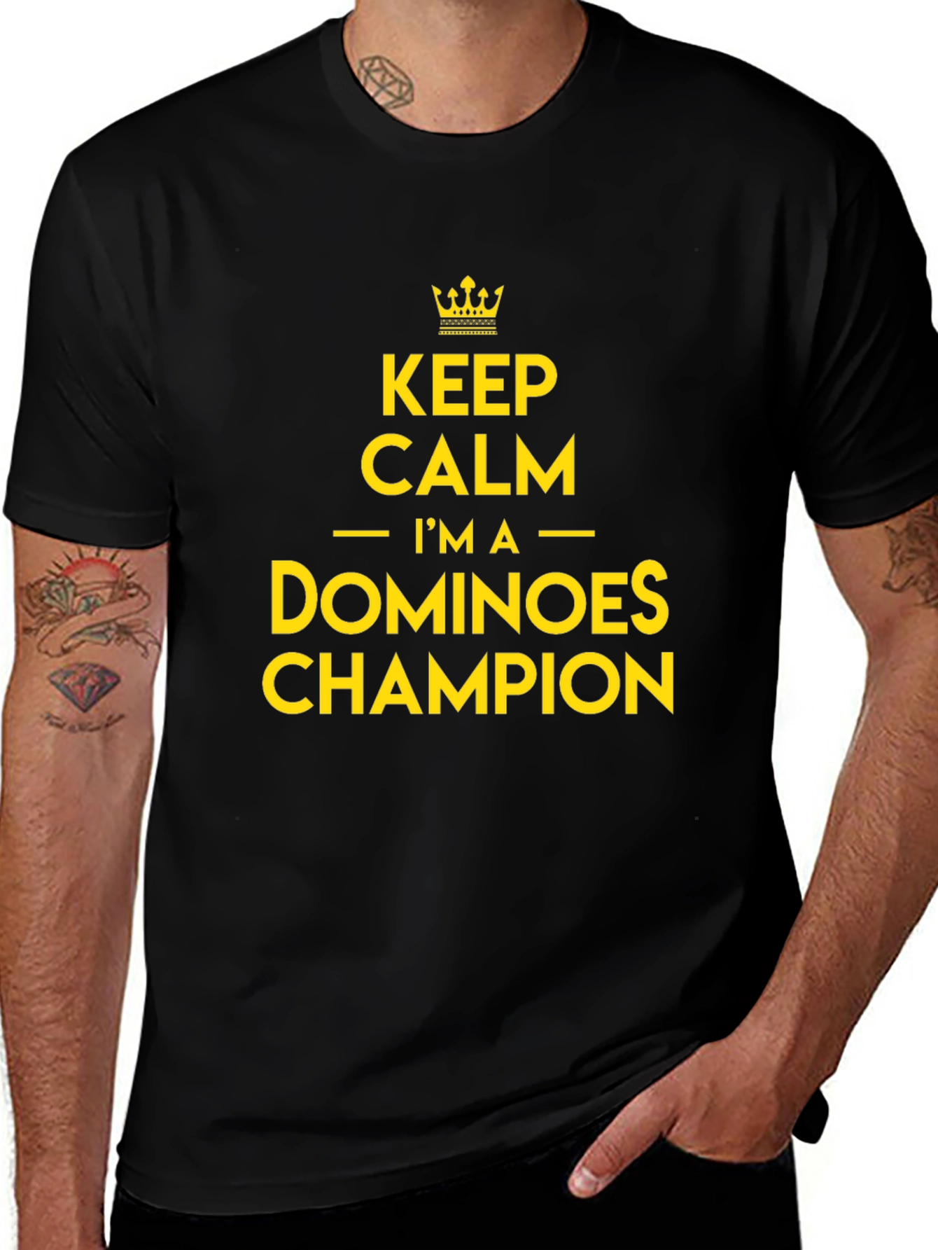 Variant 25 of Keep Calm Dominoes Champion T-Shirt