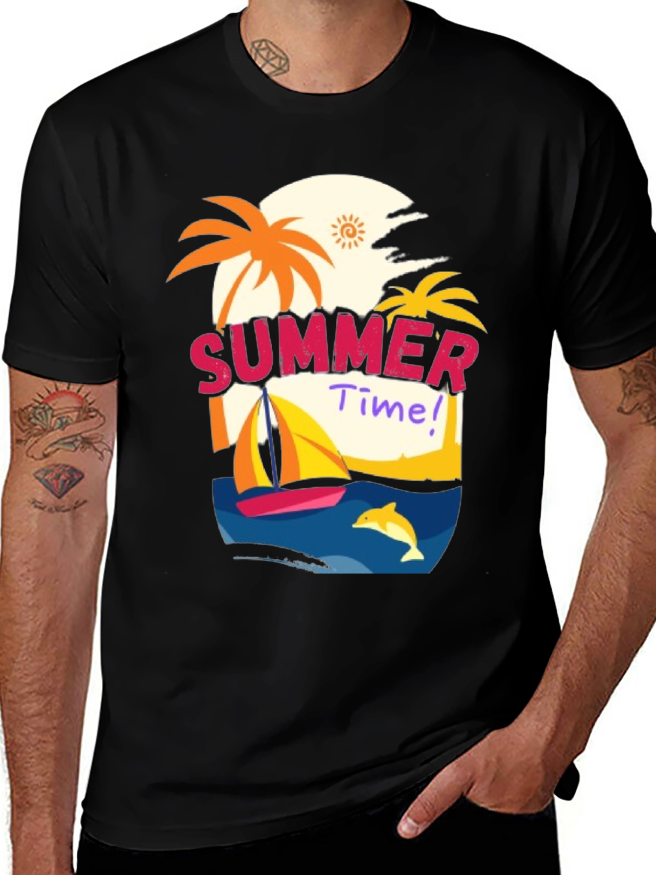 Summer Time Graphic Tee - Beach Vibes