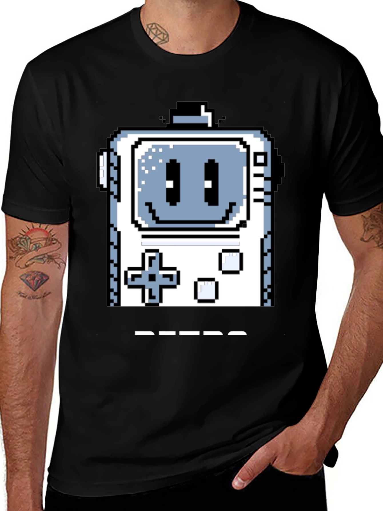 Variant 13 of Retro Gamer T-Shirt - Pixel Art Console
