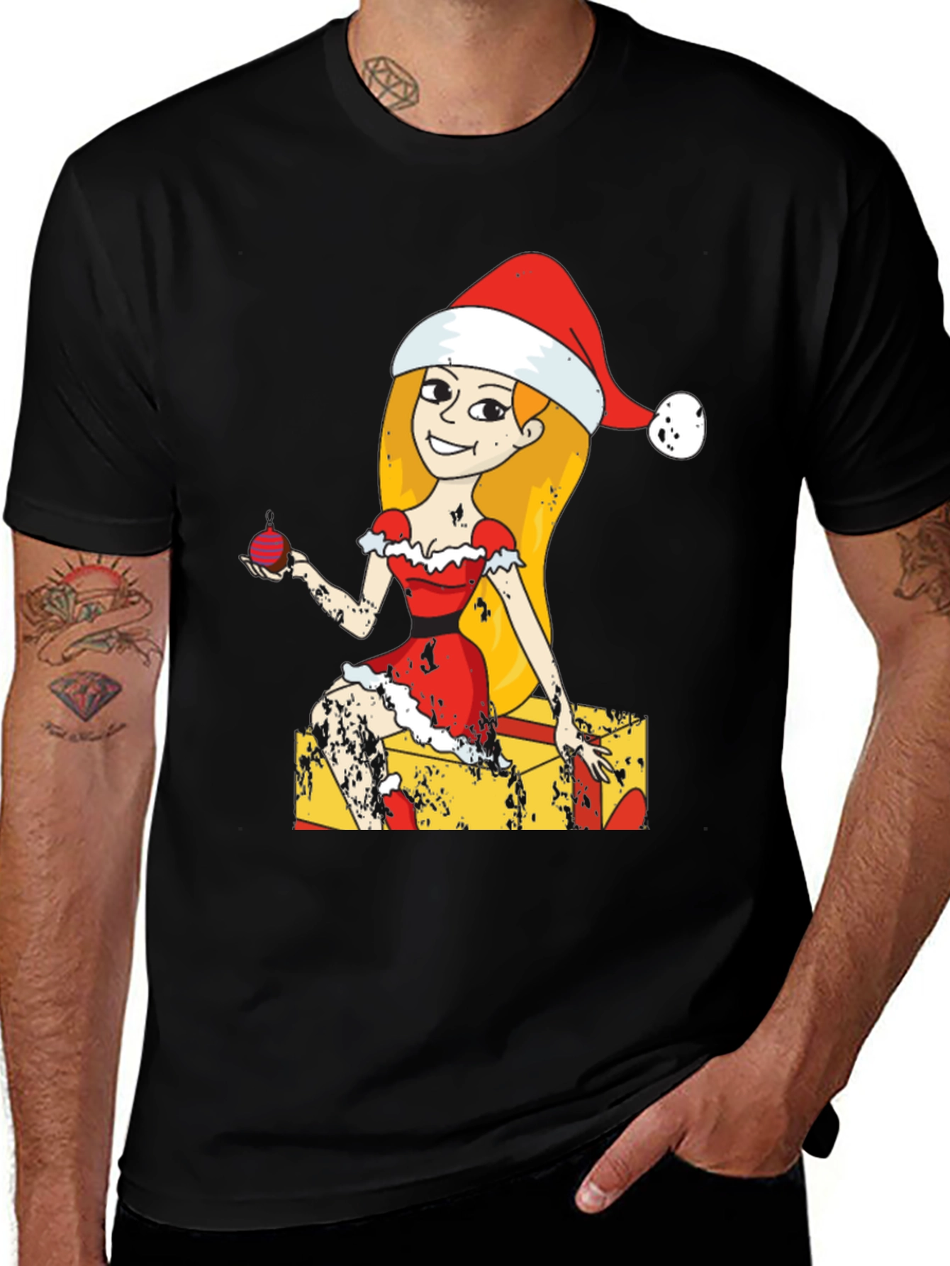 Variant 11 of Festive Christmas Girl Graphic T-Shirt