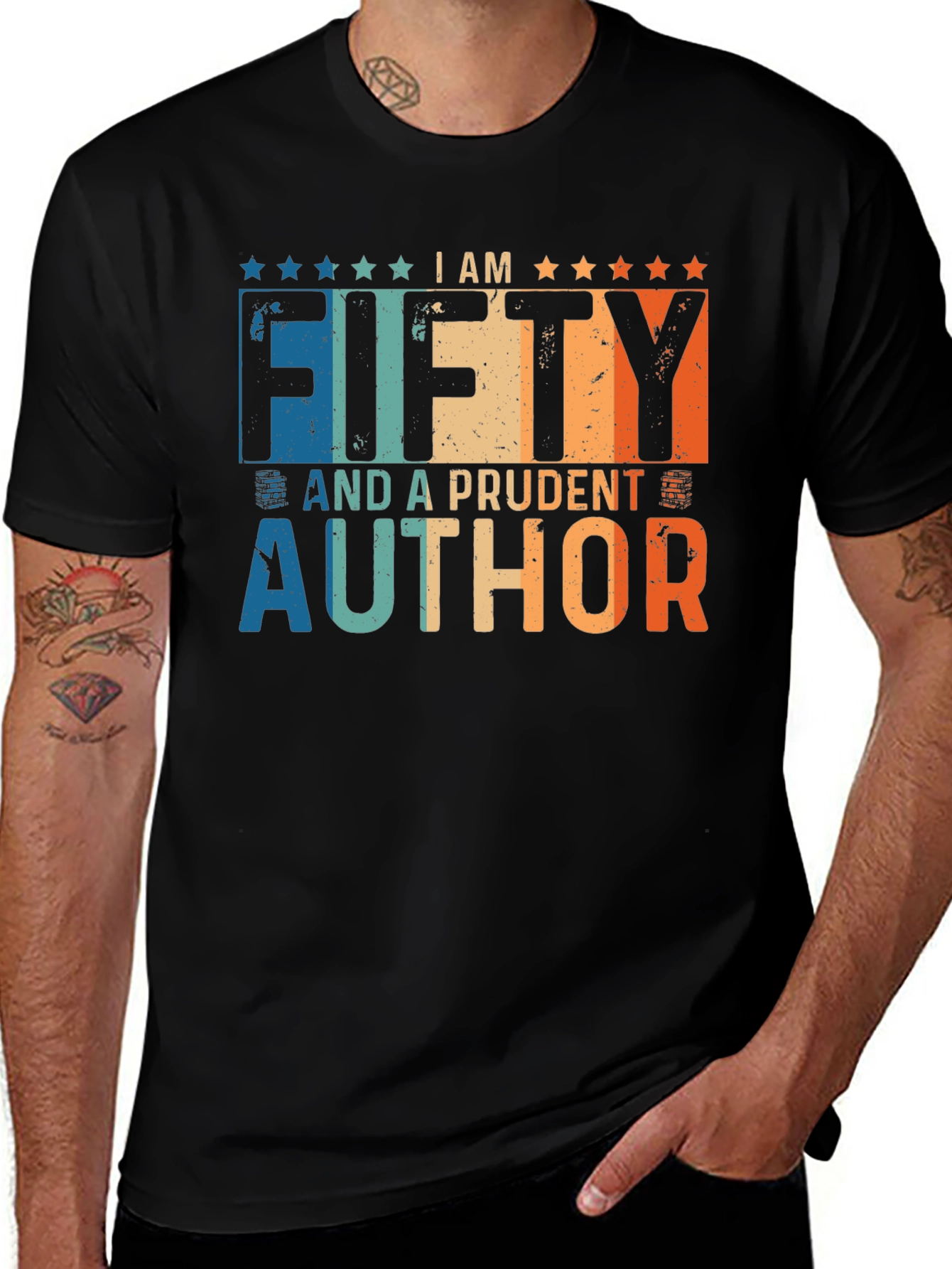 I am Fifty and a Prudent Author T-Shirt