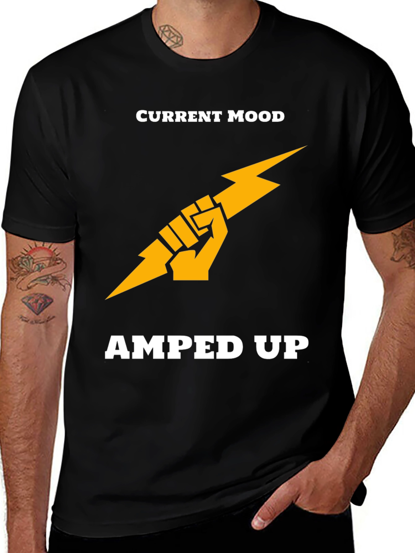 Variant 4 of Amped Up T-Shirt - Electric Energy Tee