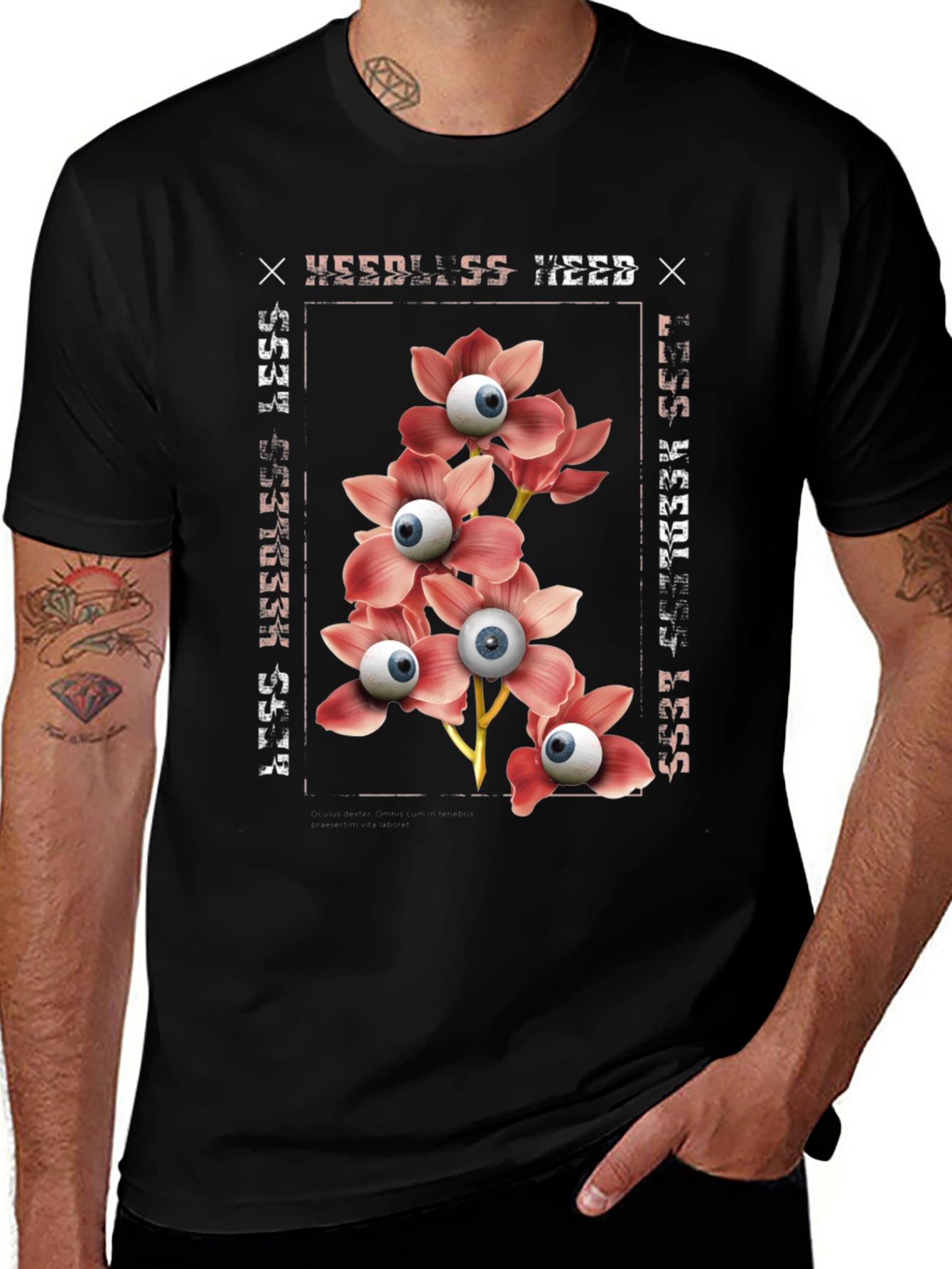 Variant 26 of Needleless Need Eye Flower Graphic Tee