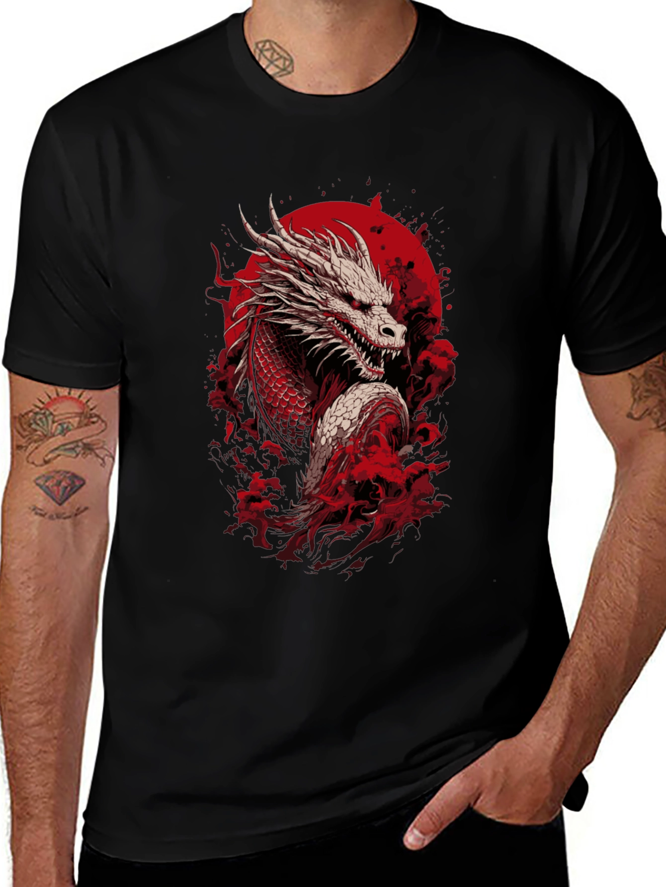 Dragon Graphic Tee - Japanese Style