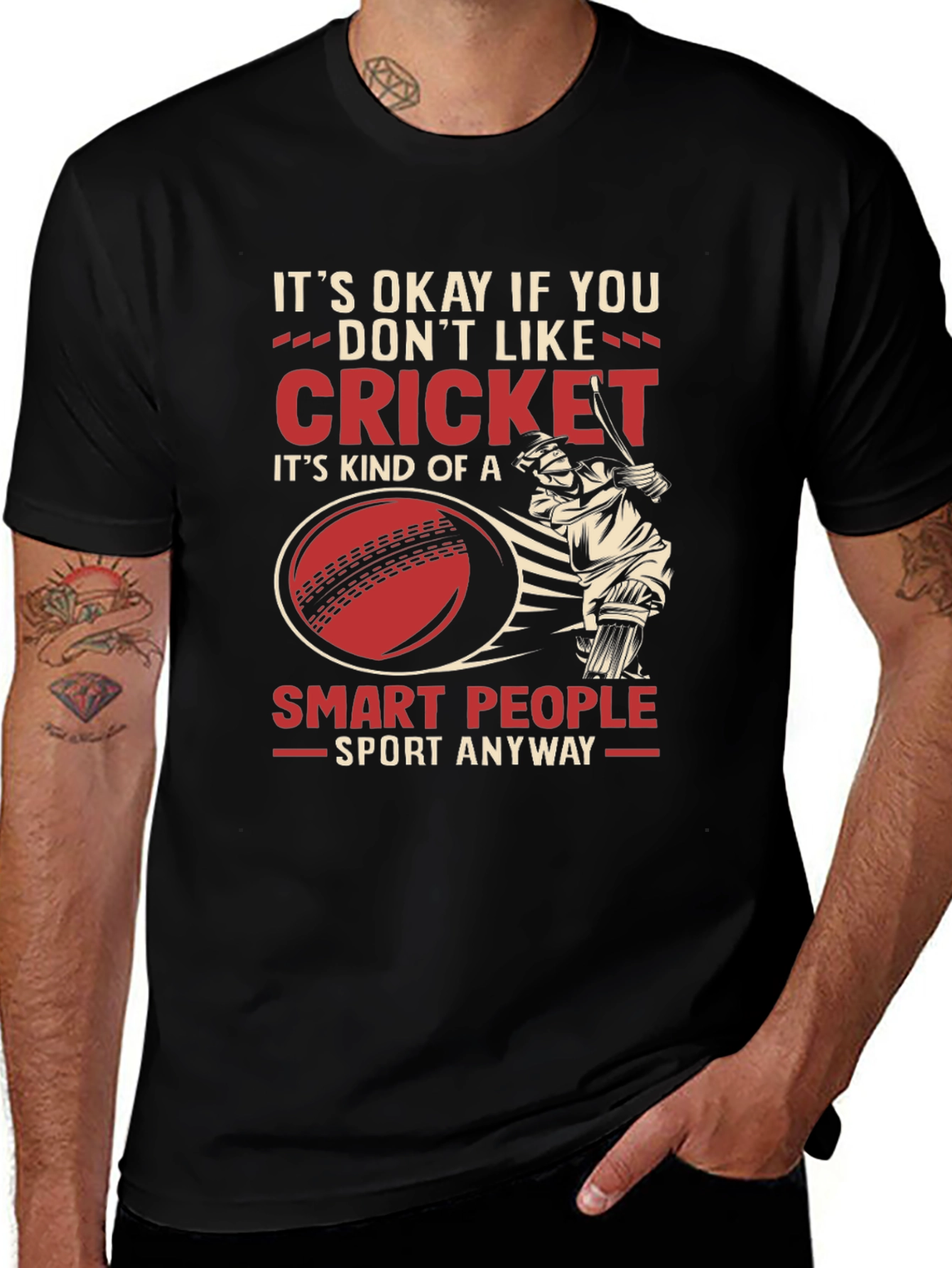Cricket Lover T-Shirt - Smart People Sport