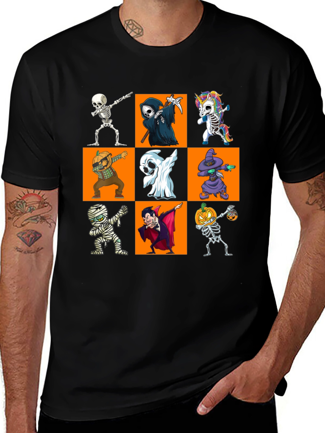 Halloween Dabbing Character T-Shirt