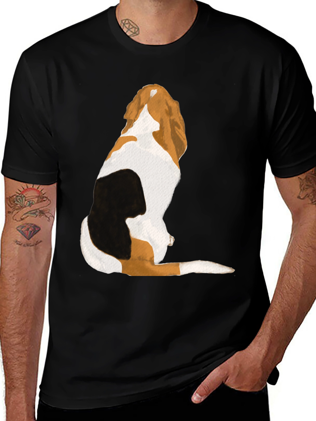 Variant 3 of Dog Breed Tee: Canine Back Design