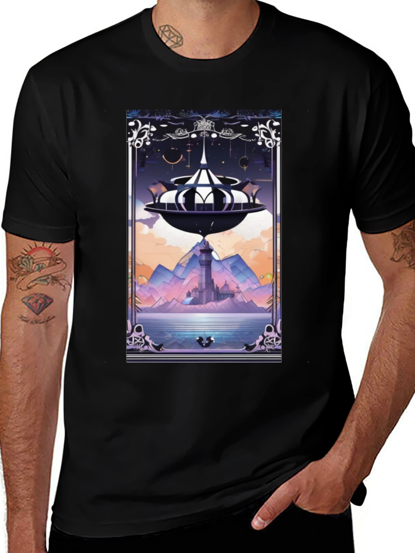 Variant 21 of Abstract Fantasy Island T-Shirt
