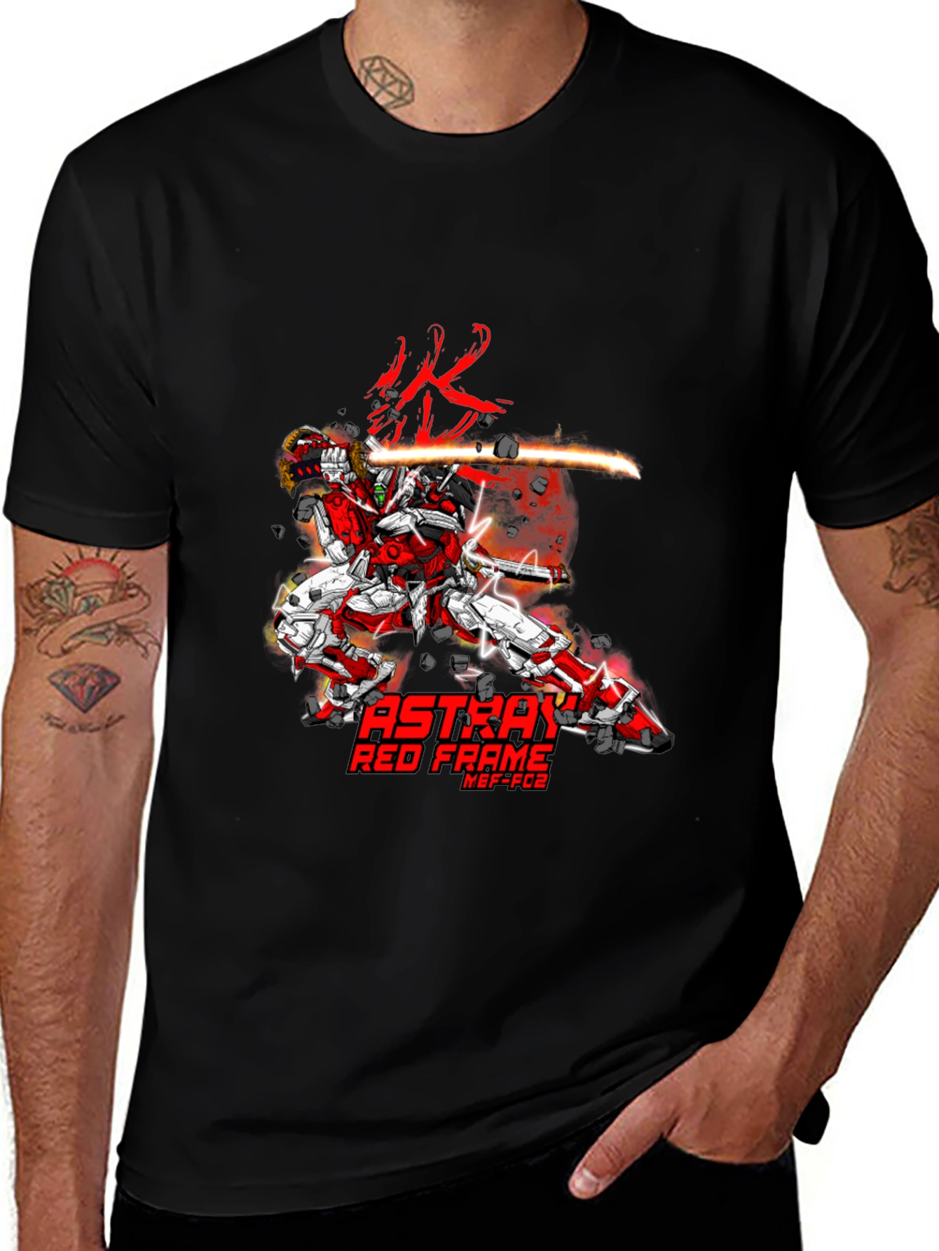 Astray Red Frame Gundam Anime T-Shirt