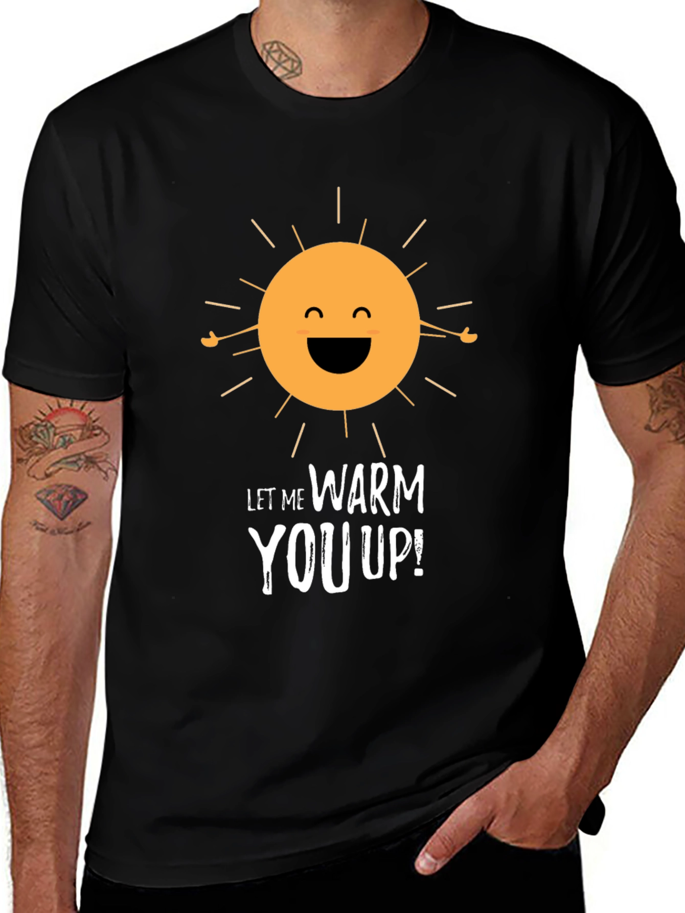 Variant 26 of Warm You Up T-Shirt - Fun Sun Graphic Tee