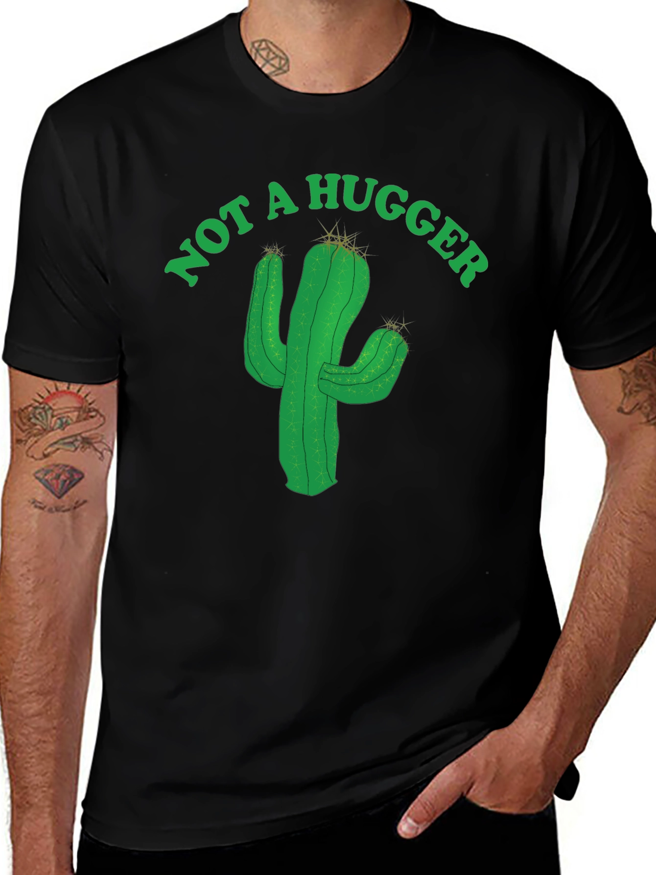 Variant 4 of Not A Hugger Cactus Graphic Tee