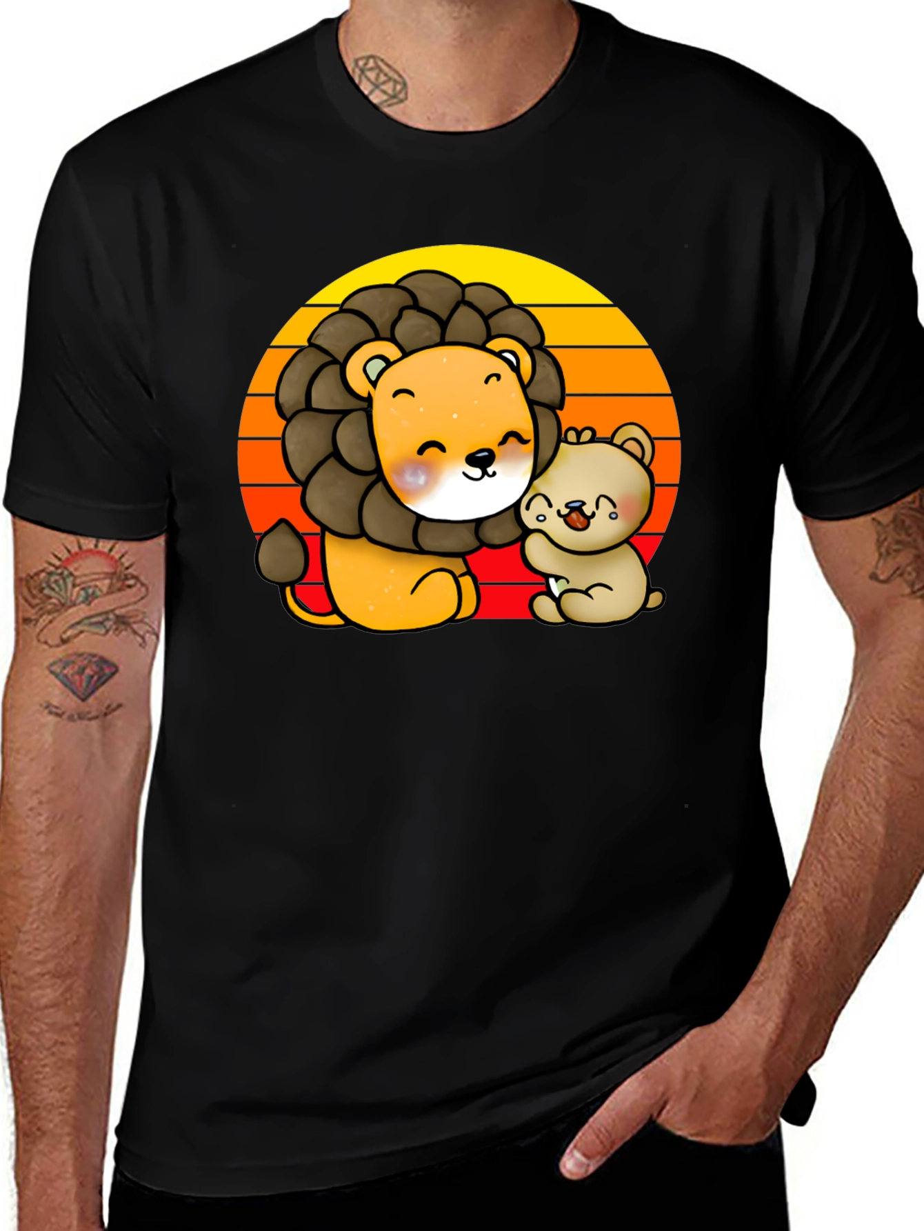 Variant 22 of Lion & Bear Sunset Graphic Tee